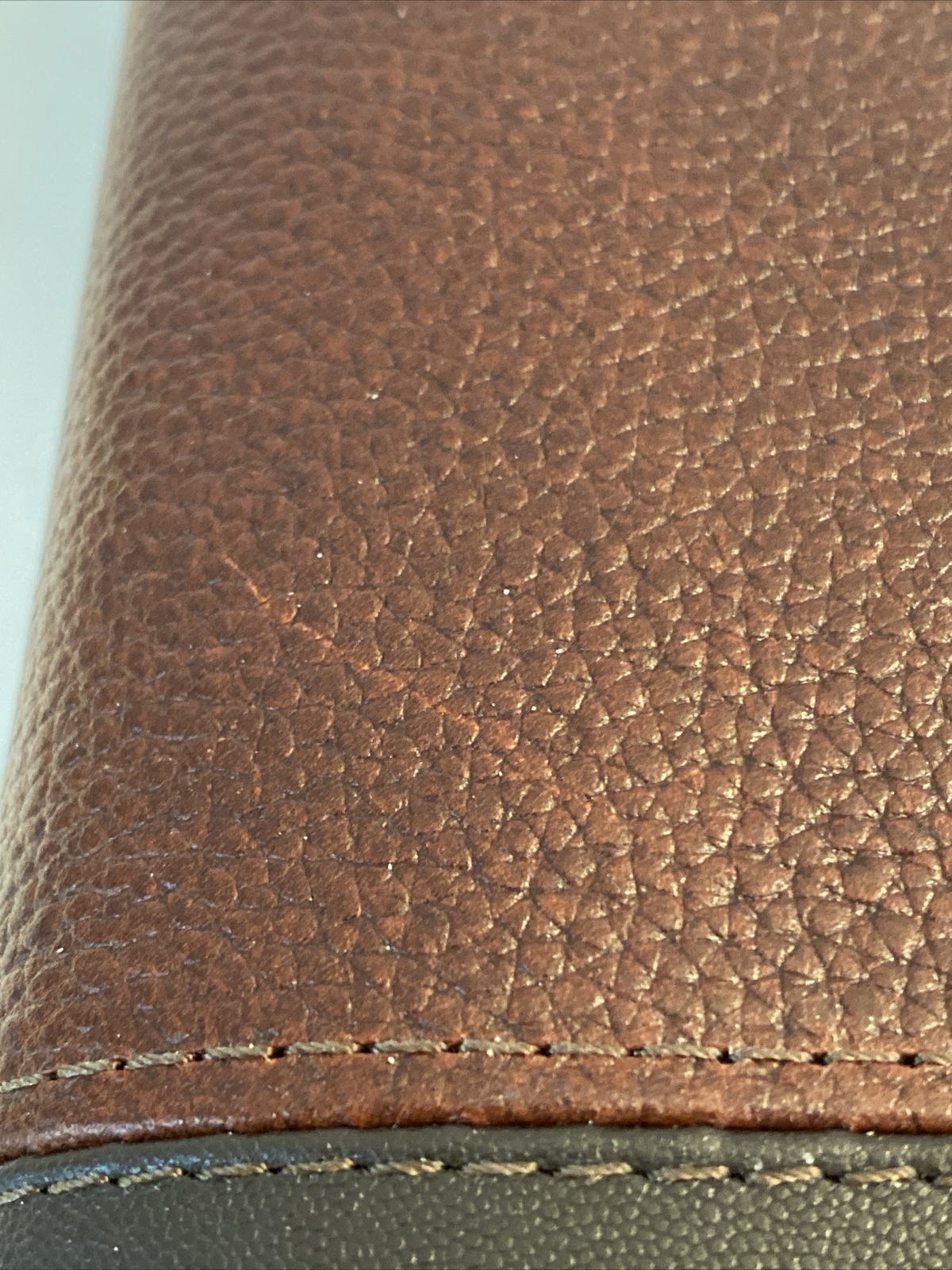 Franklin Covey LOGAN LEATHER OPEN BINDER 8.5”x 11” Chocolate Espresso NO BOX NEW