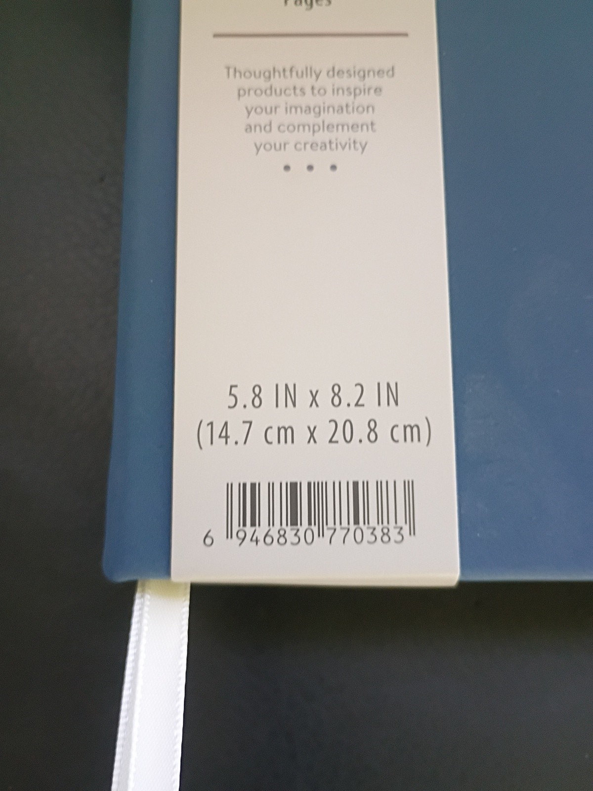 Dotted Notebook Acid-Free 160 Pages Suede Cover Internal Pocket Ribbon Markers