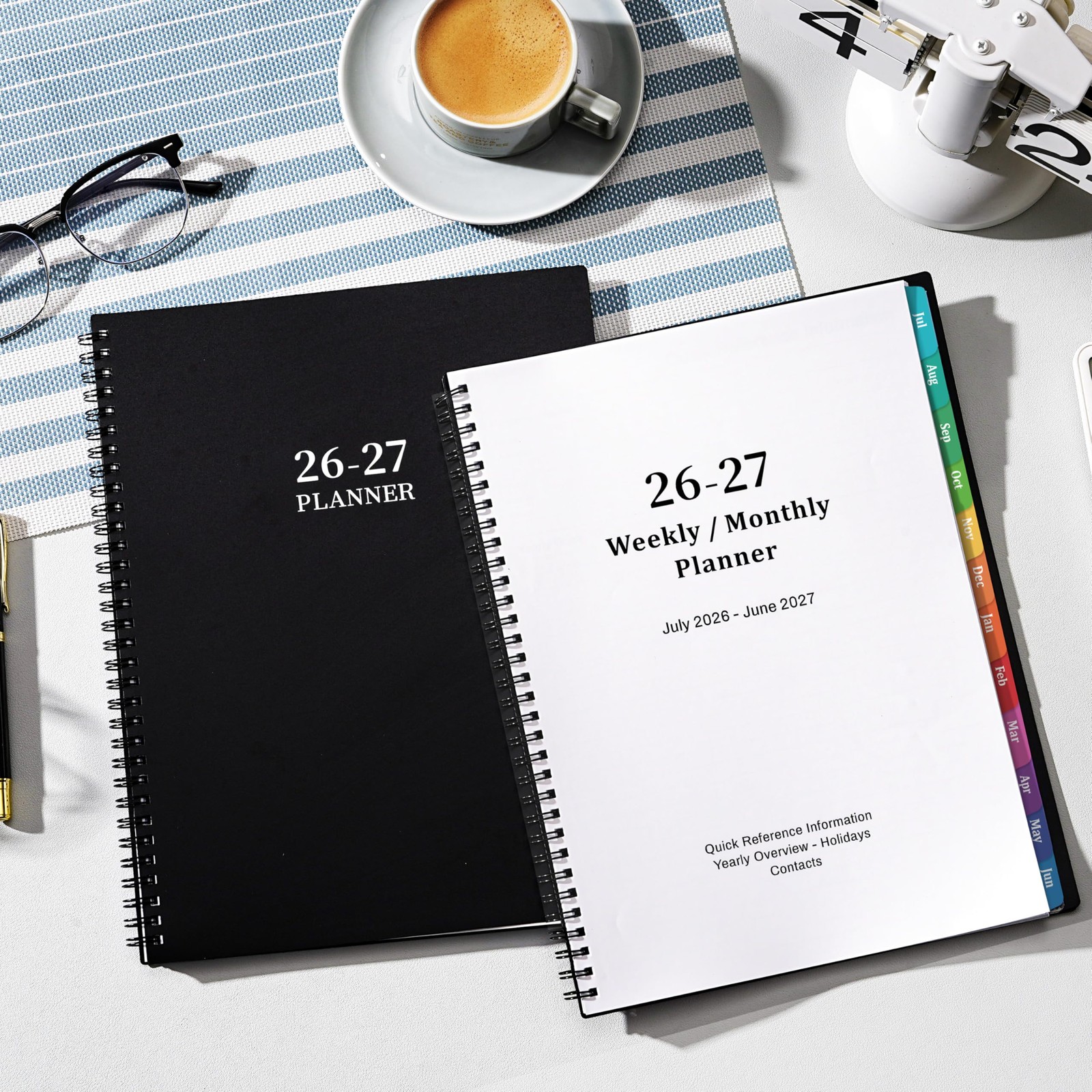 Planner 2026-2027 – Academic 2026-2027, July 2026 – 9″x11″, Black