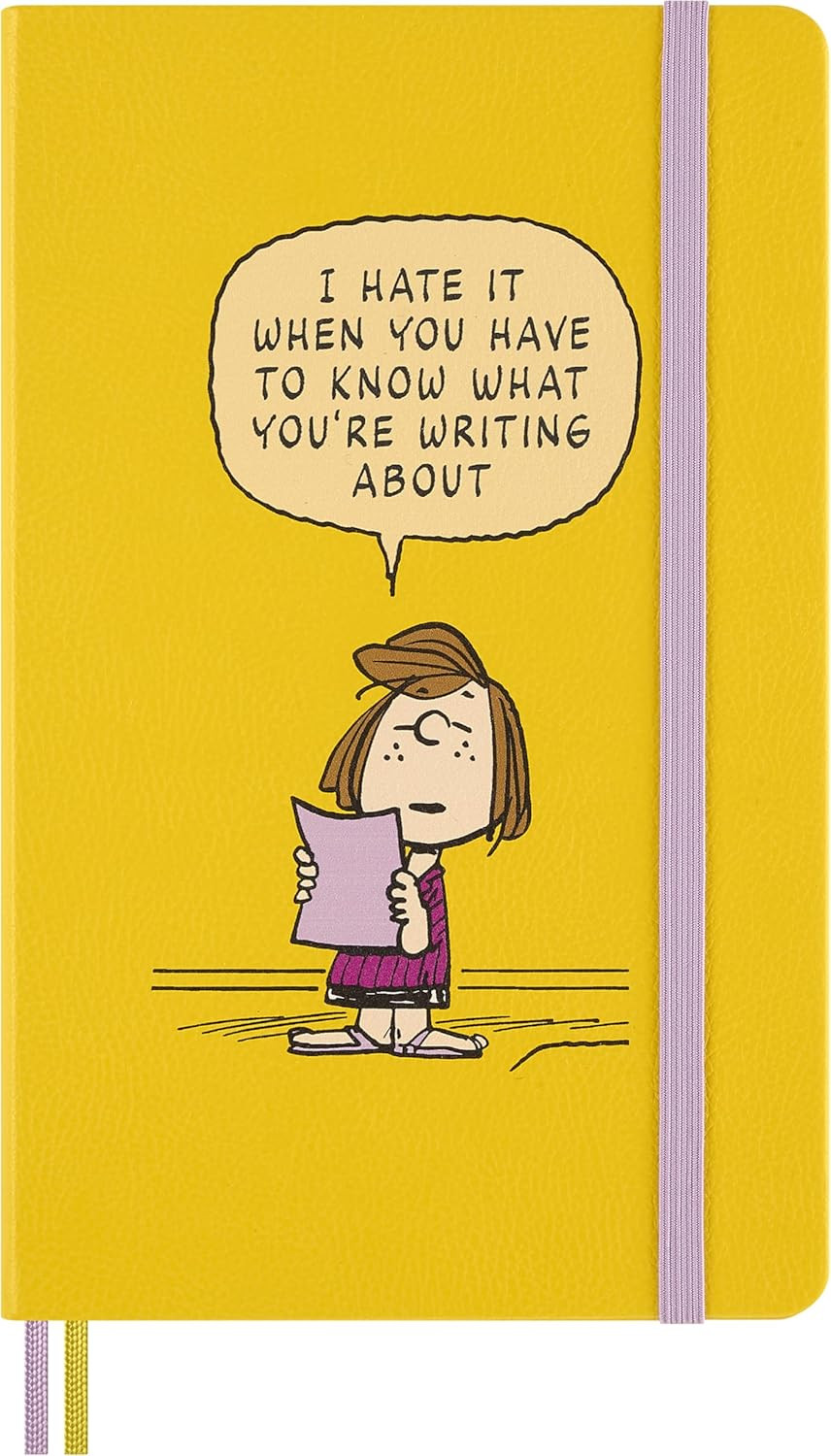 Limited Edition Peanuts ‘Patty’ Notebook, Hard Cover, Large (5″ X 8.25″), Ruled,