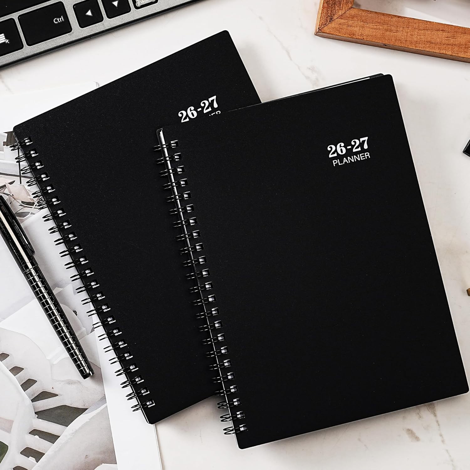Durable 2026-2027 Planner: Weekly & Monthly Layout – 6.3×8.4, Twin-Wire Binding