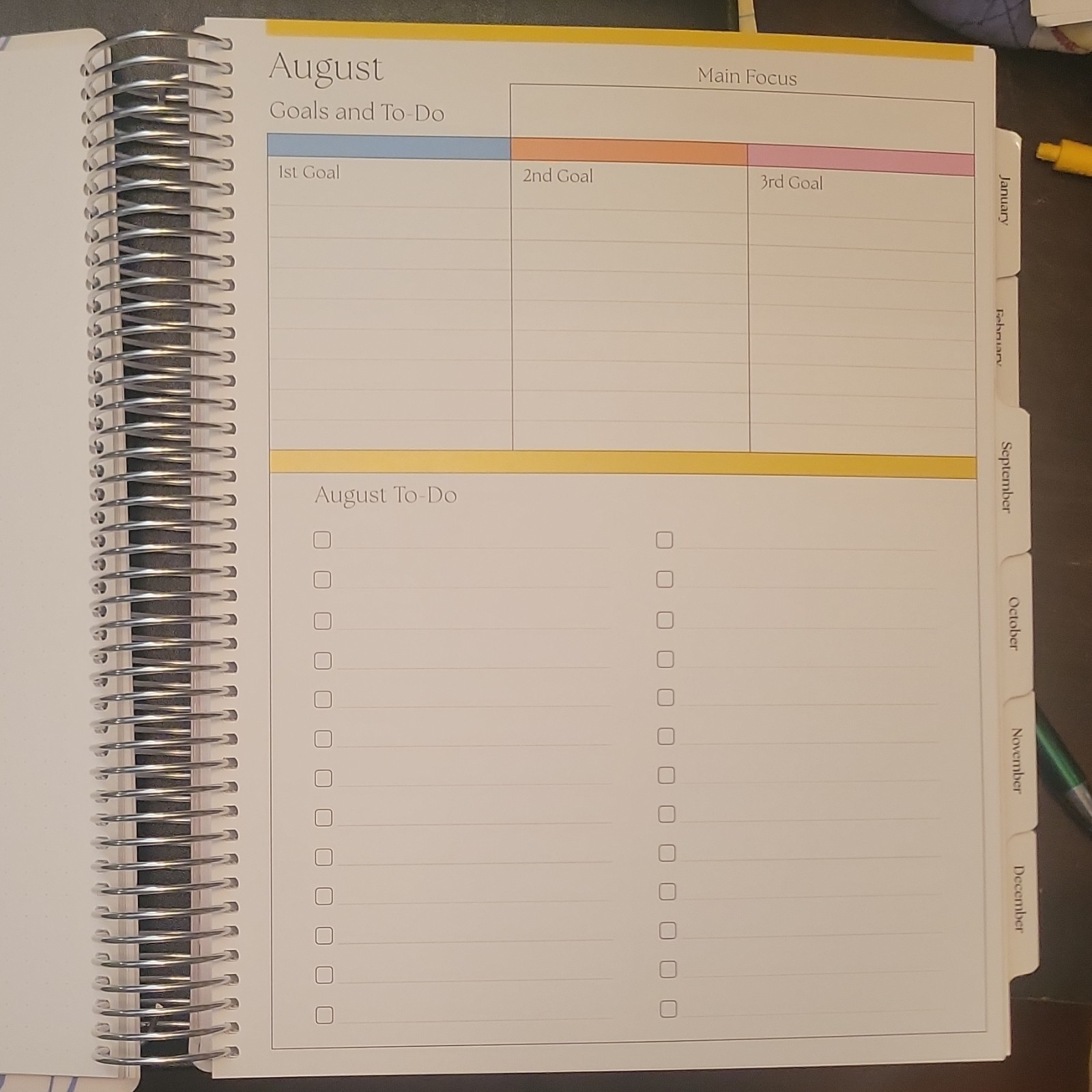 Colibri Paper Co 2026-2027 Calendar Weekly/Monthly Planner – The Works 8.5×11″