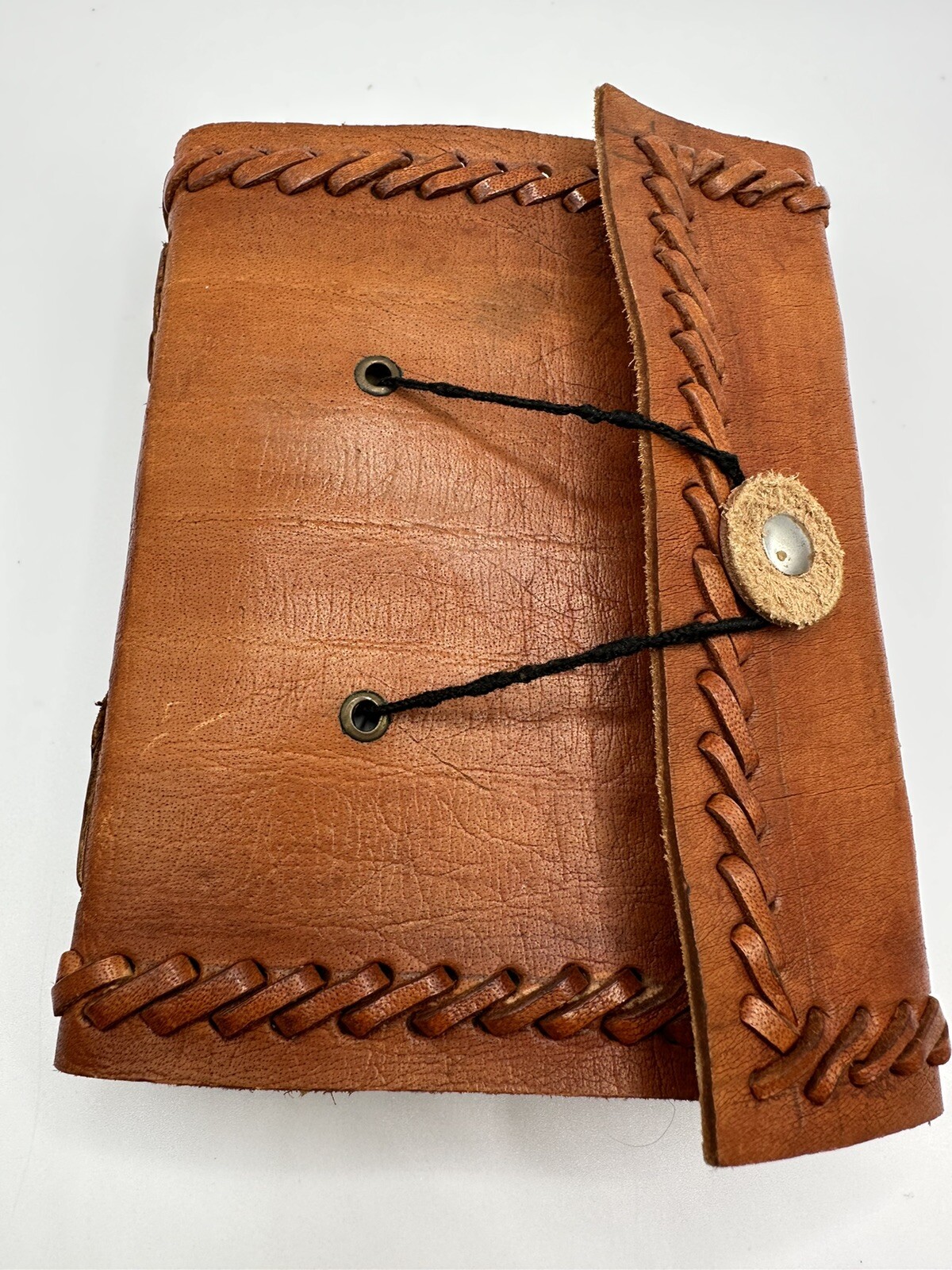 Zuzu Imports Indian Journal Notebook Leather Bound Han-Tanned Recycled Material