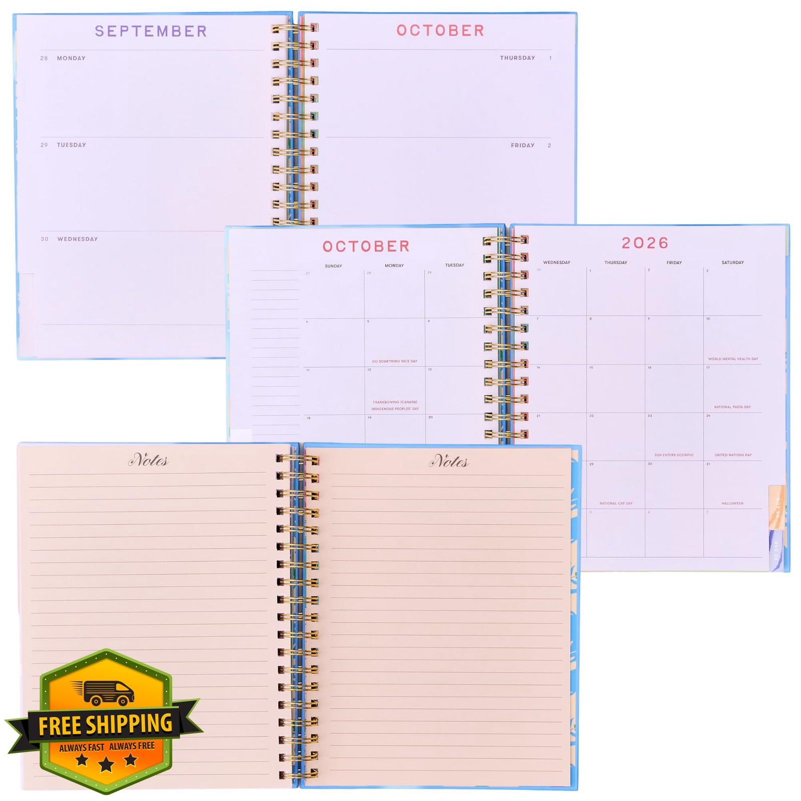ban.do Medium Planner Icons 8.5″ x 6.5″ Aug 2026-Dec 2027