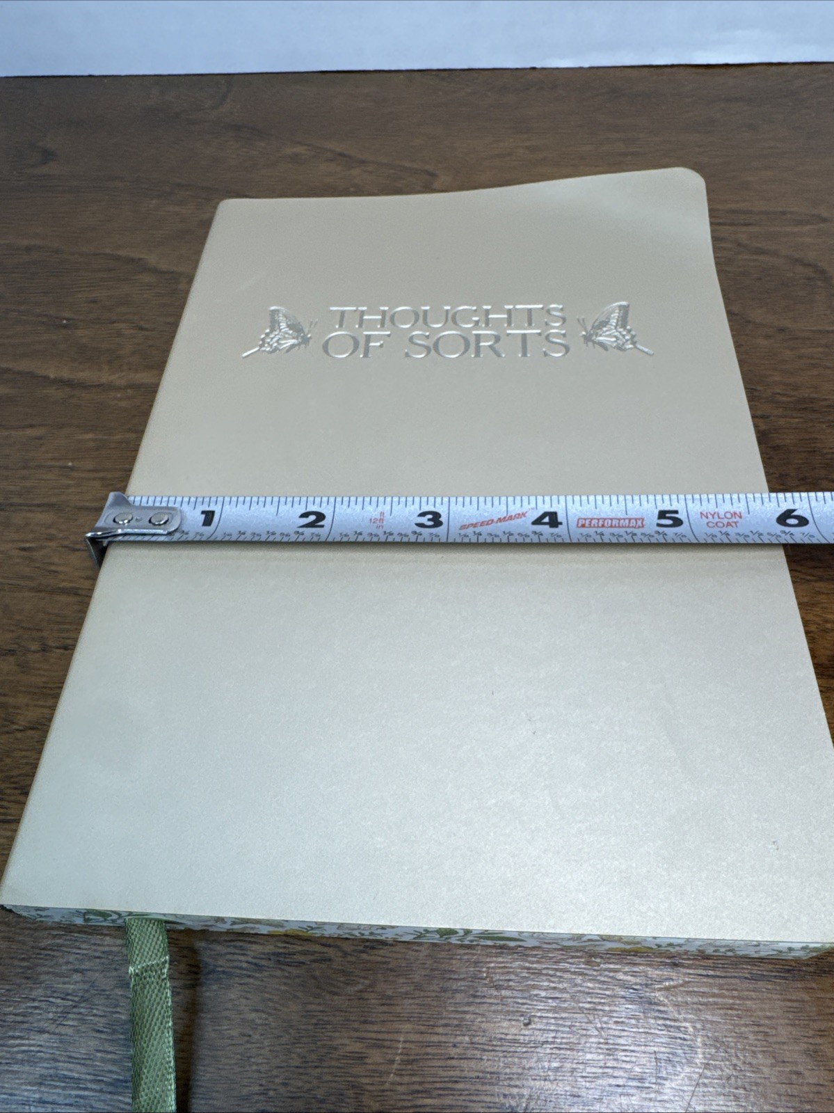 U Style “Thoughts Of Sorts” Floral Edge-Printed Journal, 120 Sheets, 5.75 x 8 in