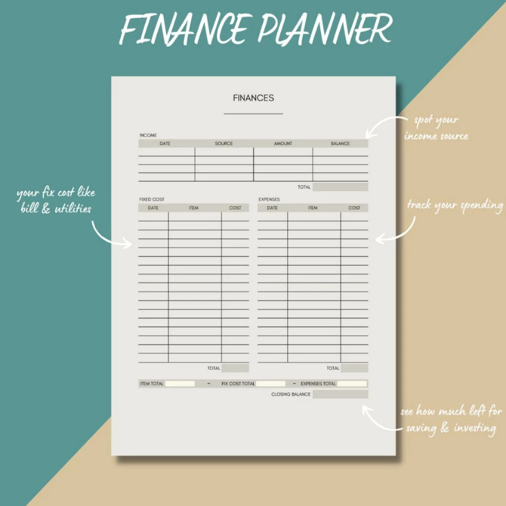 🔥FAST🔥 Productivity Planner Today Weekly Monthly Finance Project Planner Temp