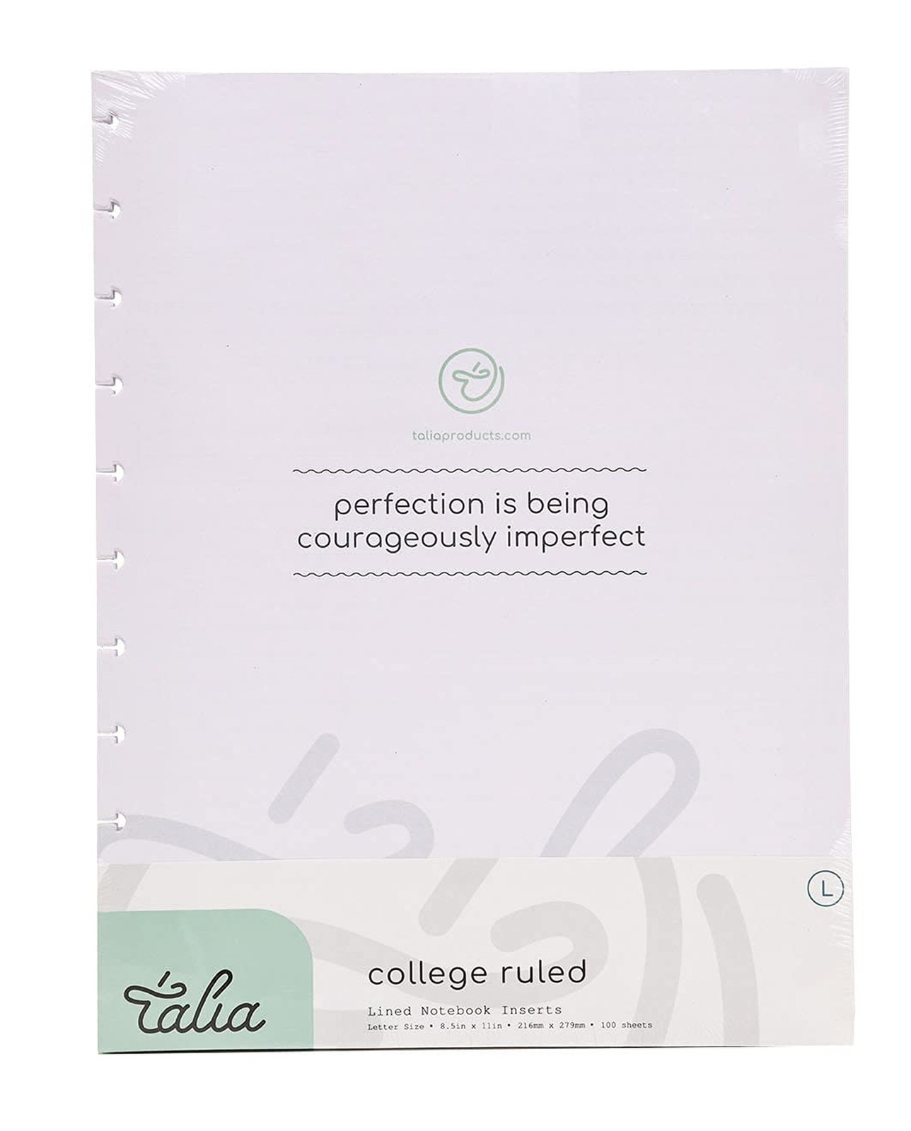 Talia Discbound Notebook Refills (College Ruled, Letter (8.5in x 11in))