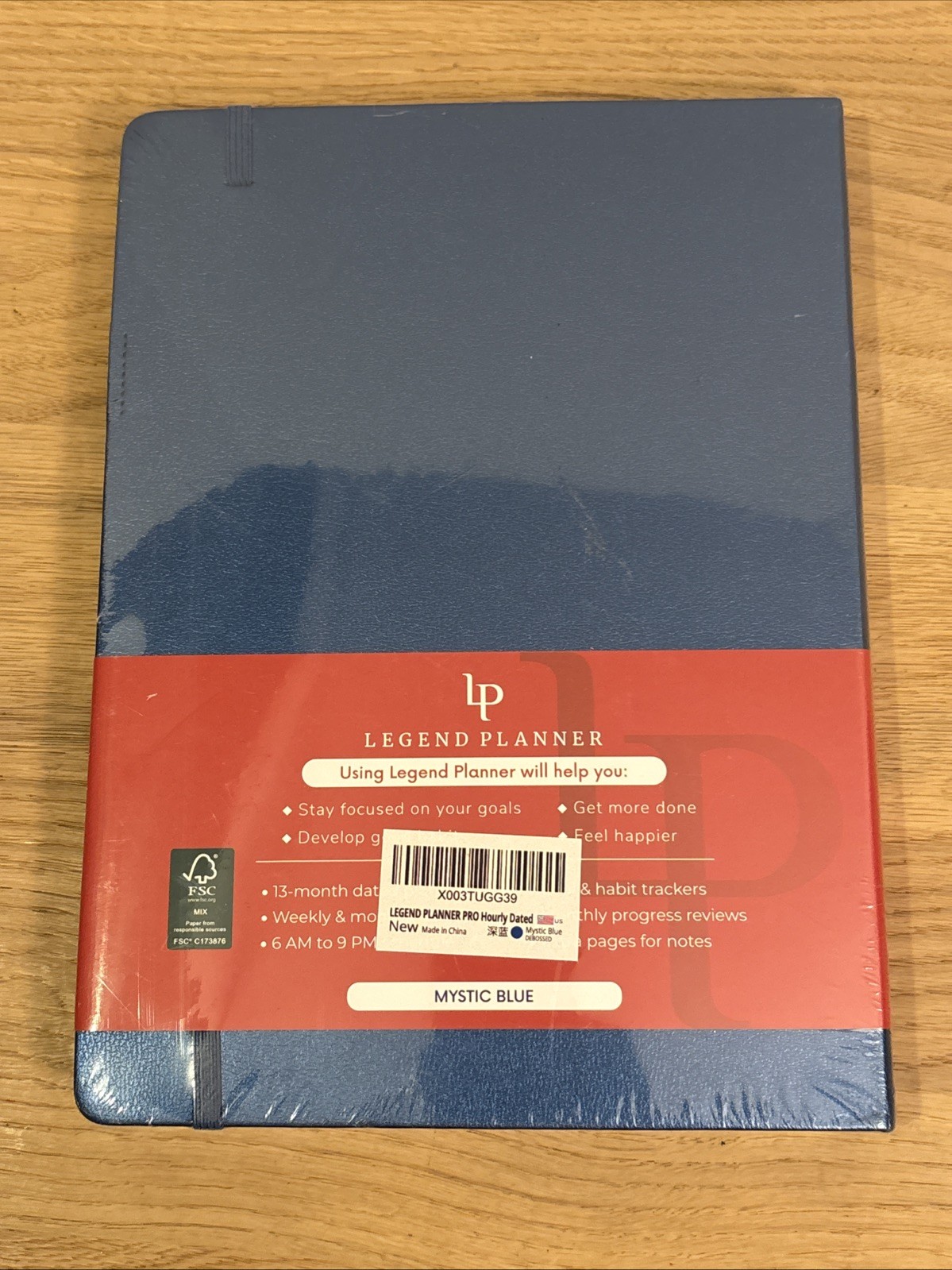 NEW Sealed Legend Planner Pro Dated Hourly Weekly Jan 2026-Jan 2027 Mystic Blue