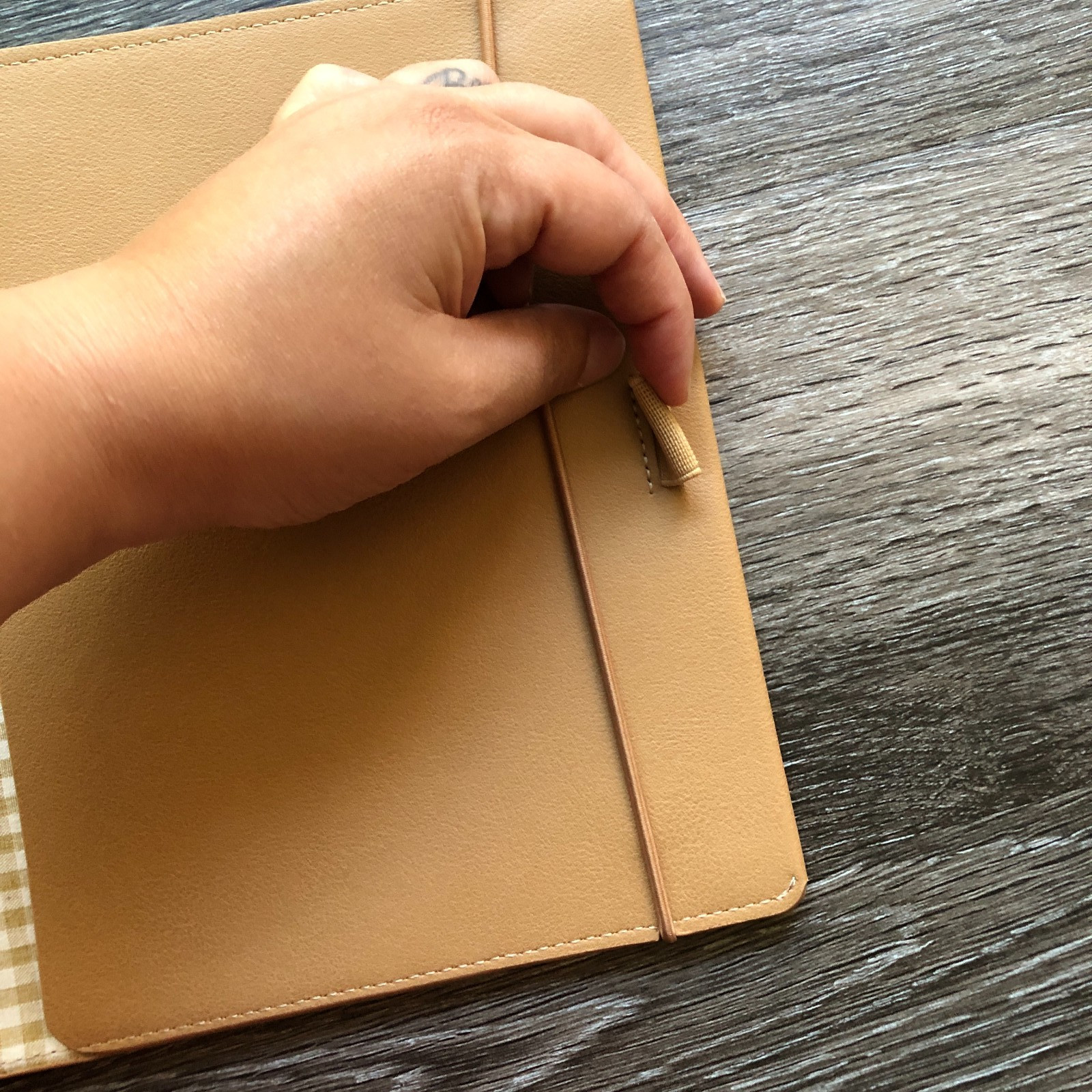 Emma Kate Co Compendium/Notebook cover in Biscotti