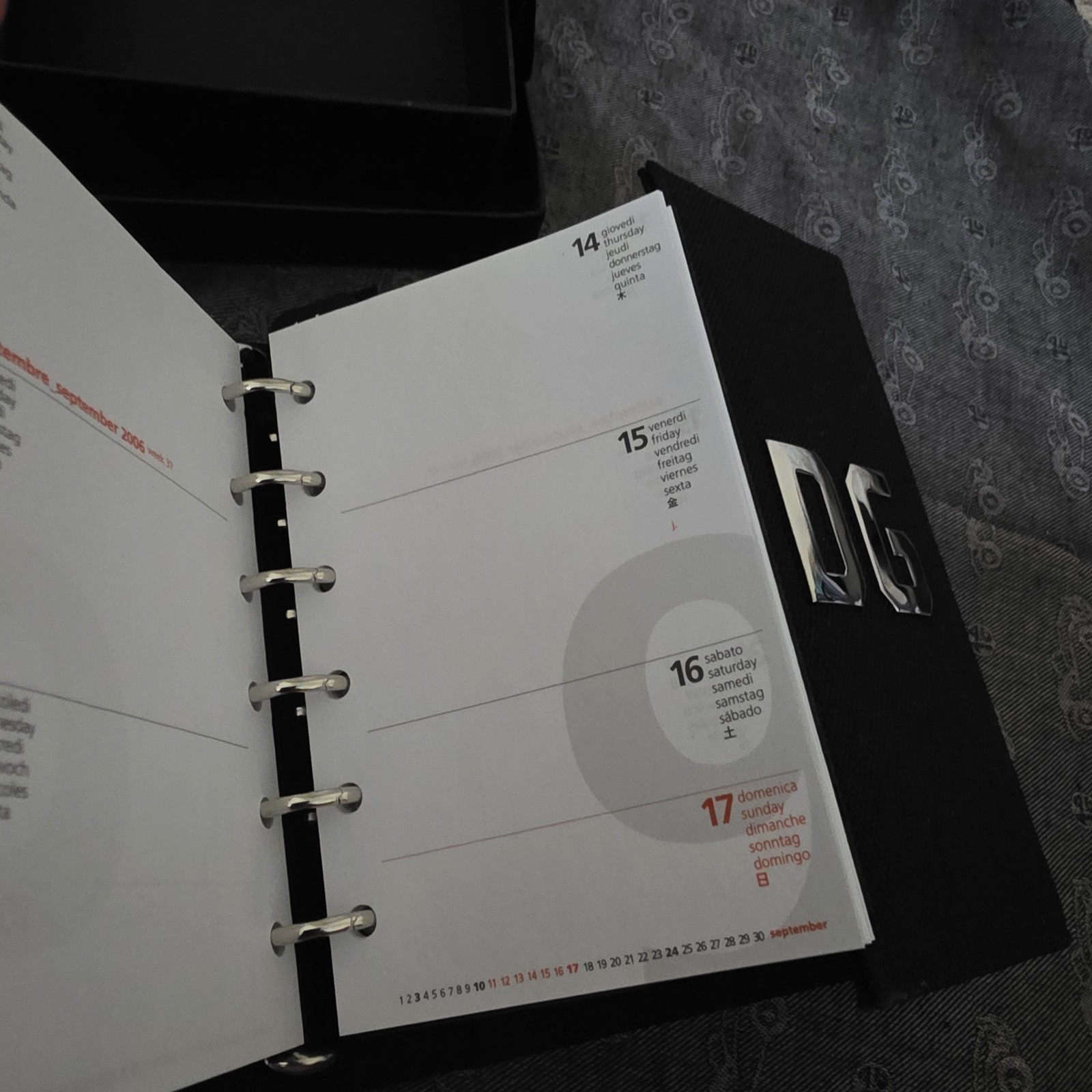 Dolce & Gabbana 20 Years Anniversary 2006 Commemorative Notebook & Pencil Set