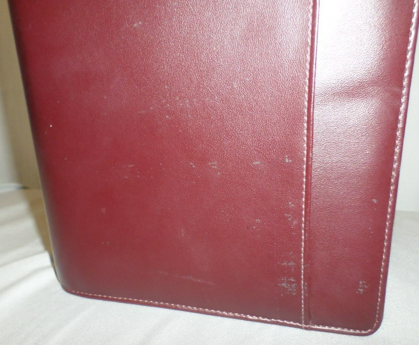 EUC CLEAN CLASSIC EDITION DAY RUNNER RED BINDER DAILY PLANNER CALENDER