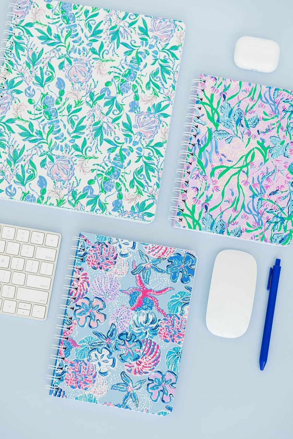 Lilly Pulitzer Hardcover Mini Spiral Notebook, 8.5″ x 6.5″ Small Journal with…