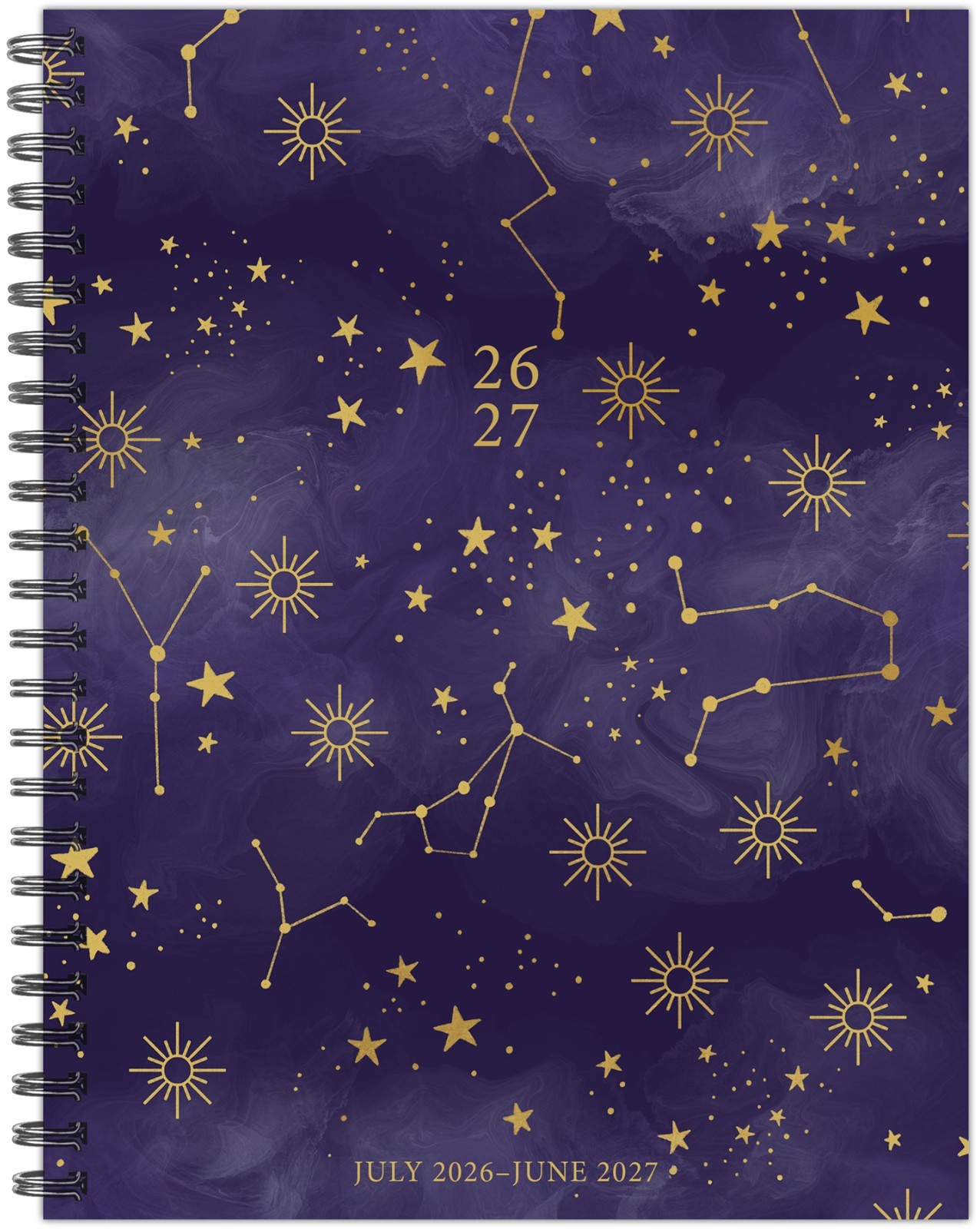 Starry Intentions Academic Year July 2026 – June 2027 6.5″ x 8.5″ Weekly Planner