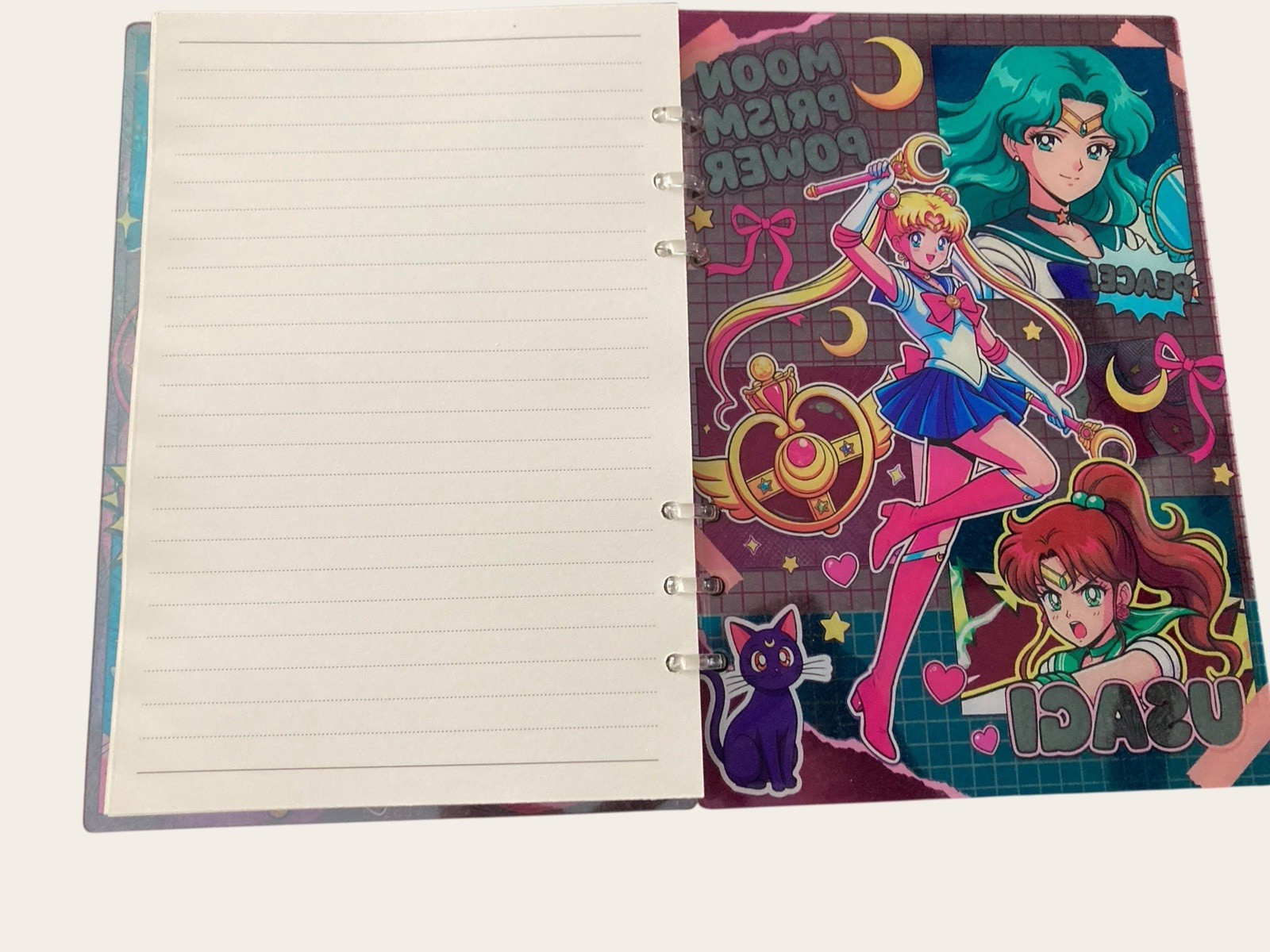 Sailor Moon Acrylic shaker notebook