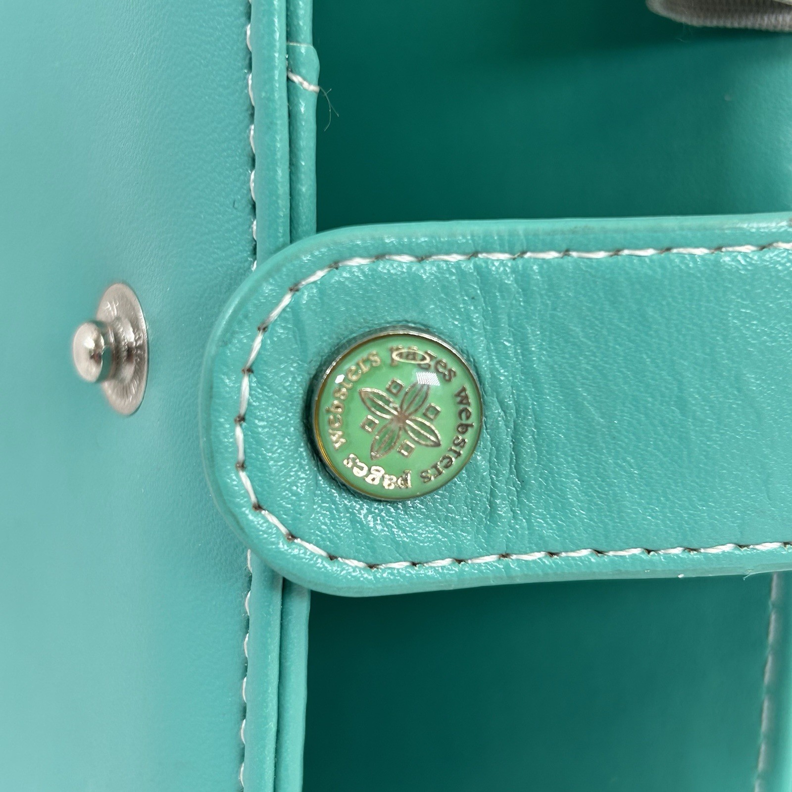 Websters Pages Personal Size Planner in Jade White Interior Gold Ring Cover Only