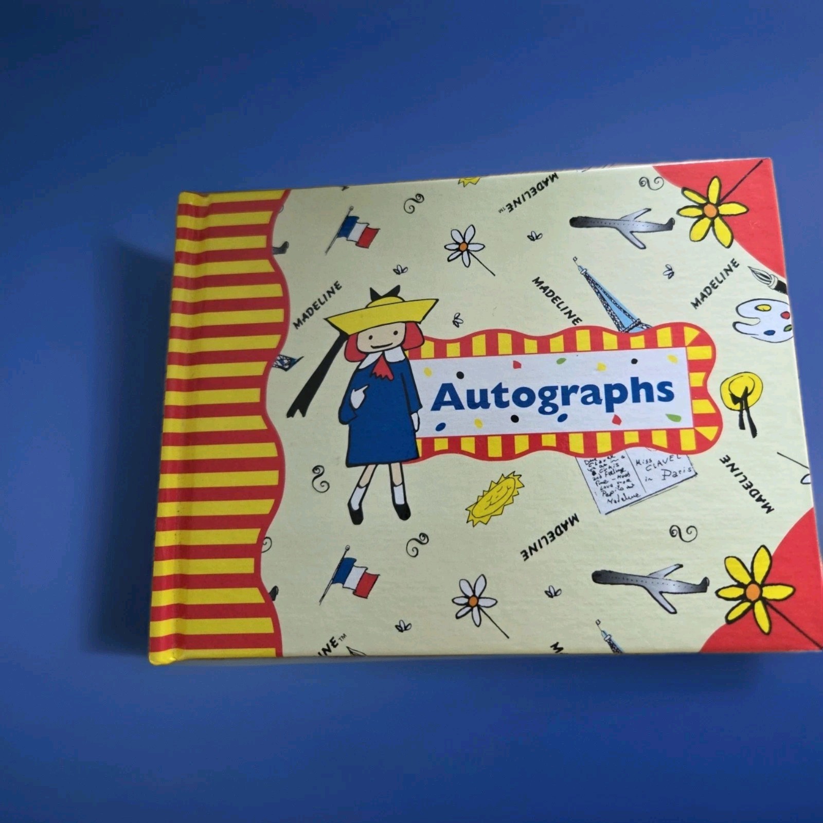 Madeline Autograph Book Hardcover Yellow And Red 1990’s New CR Gibson Blank