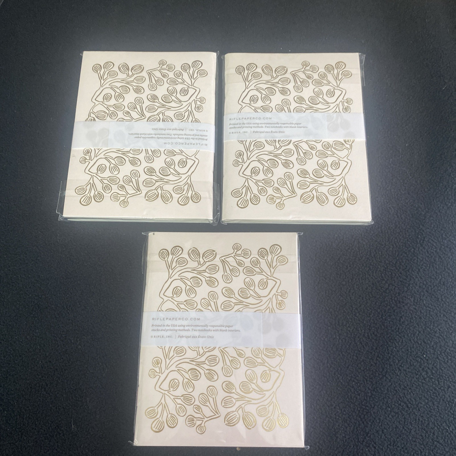 NEW Rifle Paper Co Notebook Pocket Size Notes Sealed 5.5 X4 3 PKS Of 2 6 Total