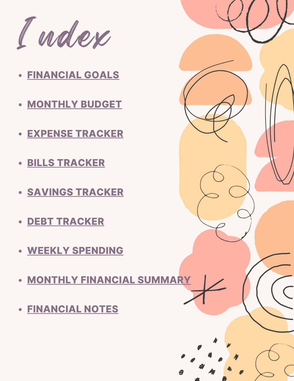 Budget Planner PDF | Expense Tracker, Savings & Finance Organizer