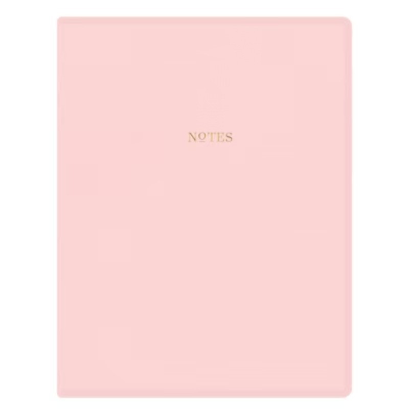 Faux Leather Padfolio Blush Pink