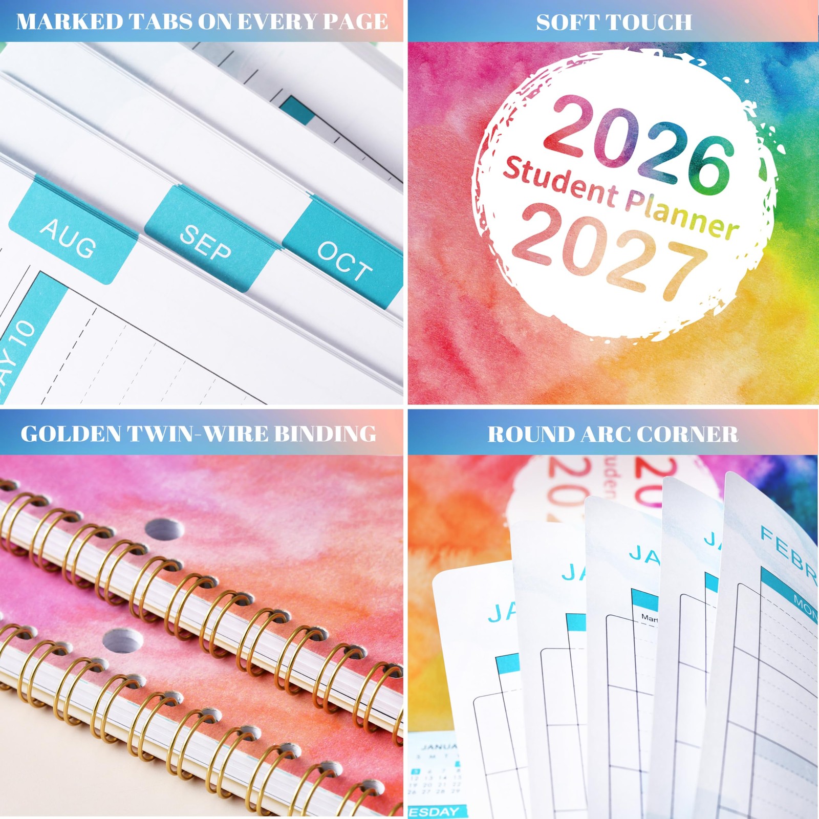 Student Planner 2026-2027 – school planner 2026-2027, 8.5″ x 11″, MULTIPLE