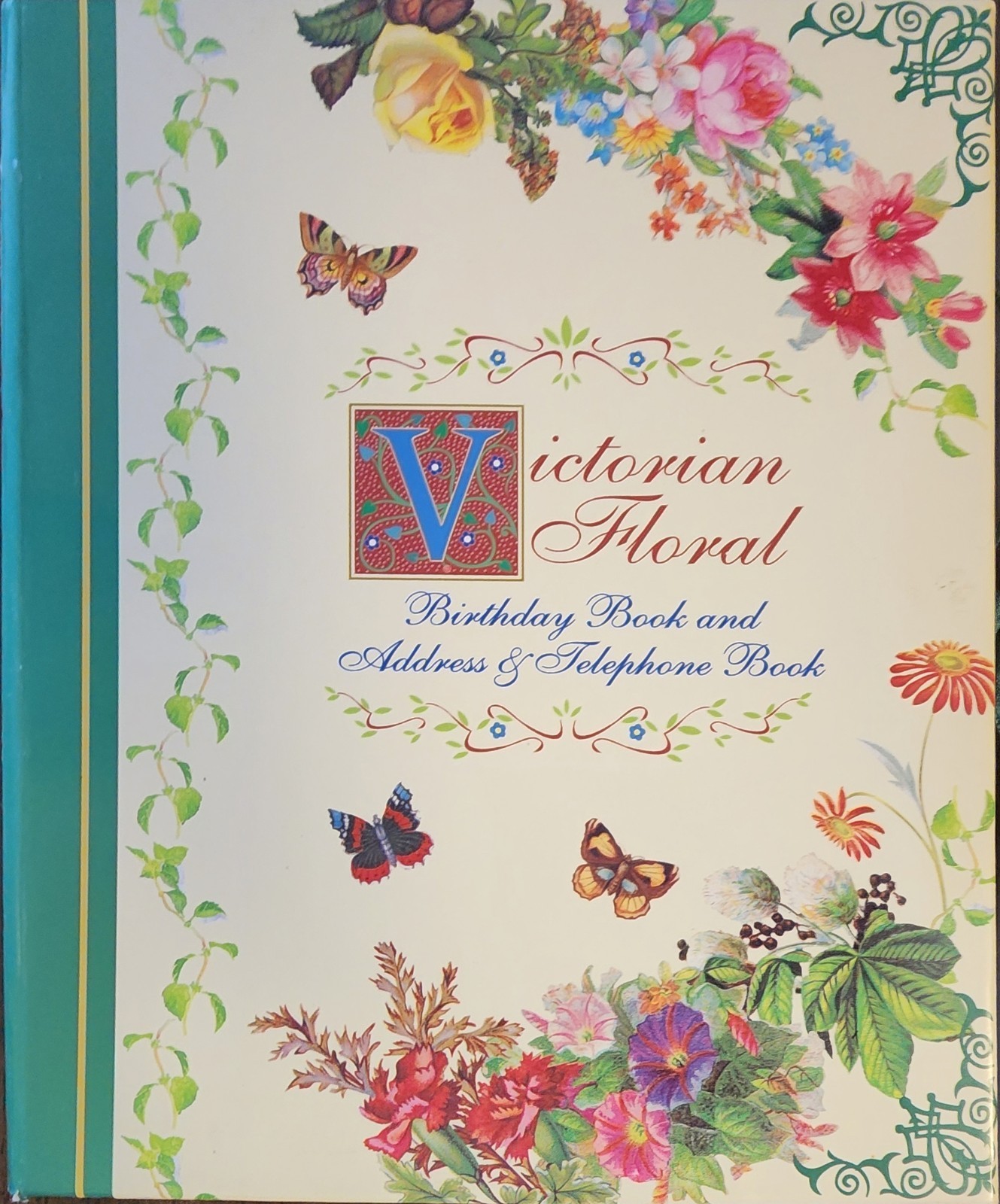 VTG Victorian Floral Birthday And Address & Telephone Book. 1996
