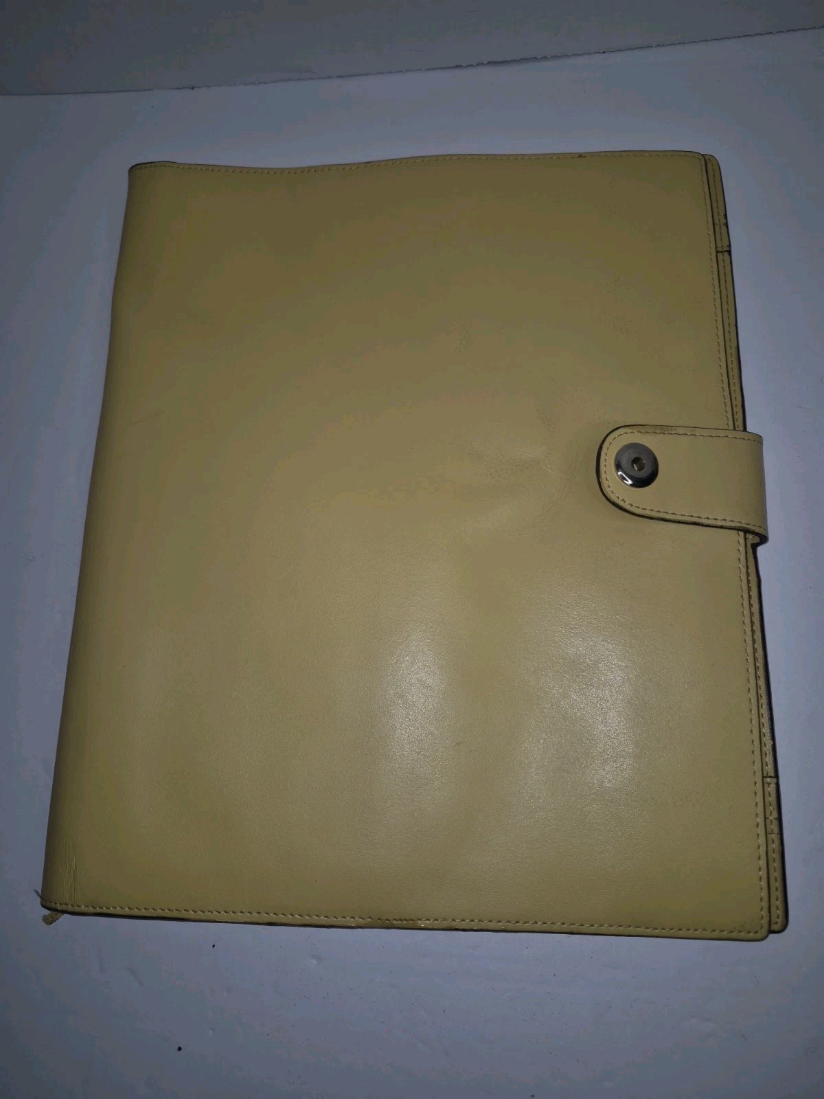 Franklin Covey Business Yellow Organizer/ Card Holder genuine leather