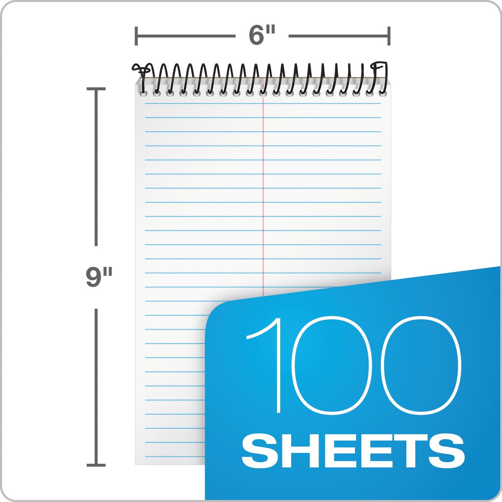 Tops Docket Gold Steno Book, 6″ x 9″, Gregg Rule, Clear 6 x 9 Inches, White