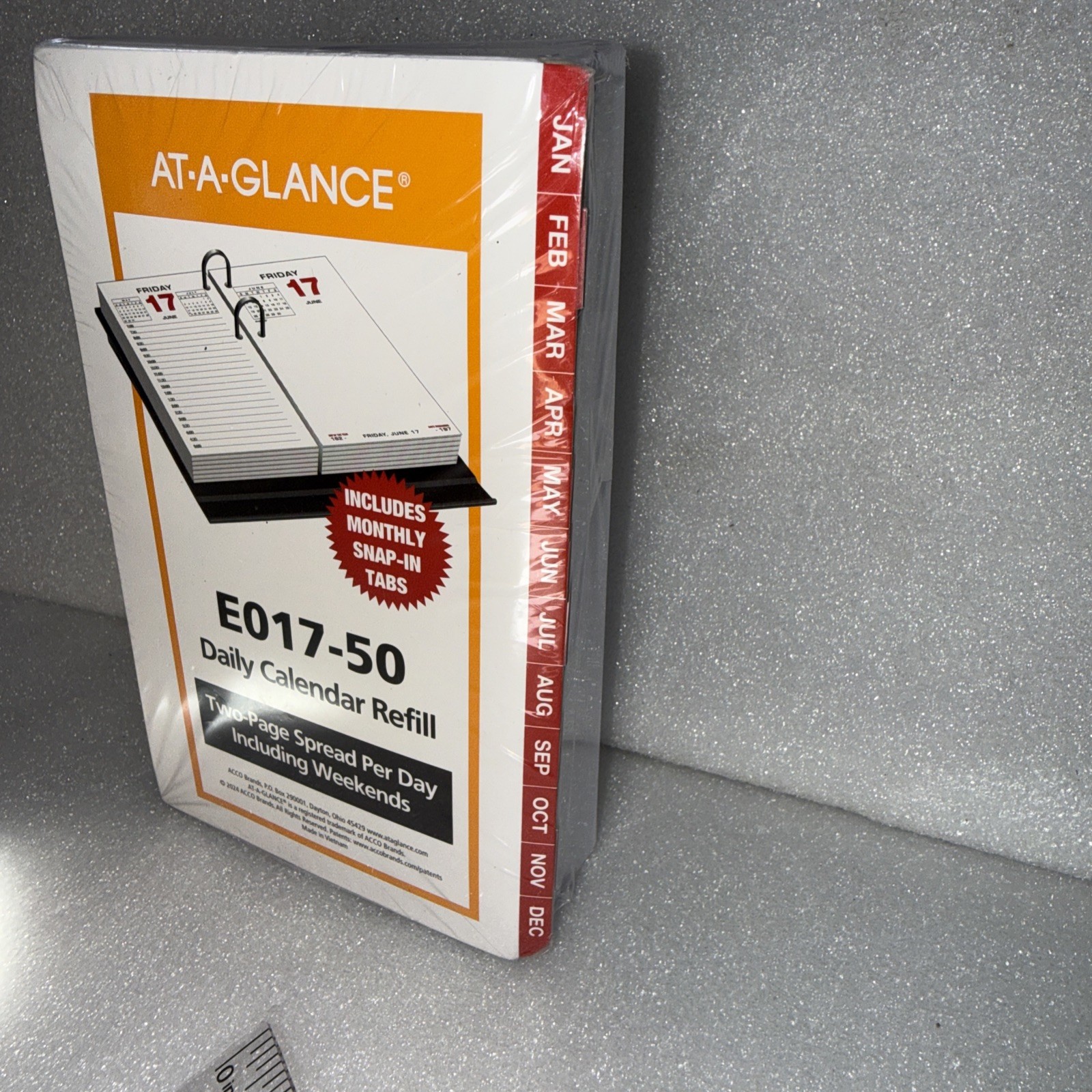 At-A-Glance E017-50 Daily Desk Calendar w Index Refill Only 3.5 x 6″ NEW