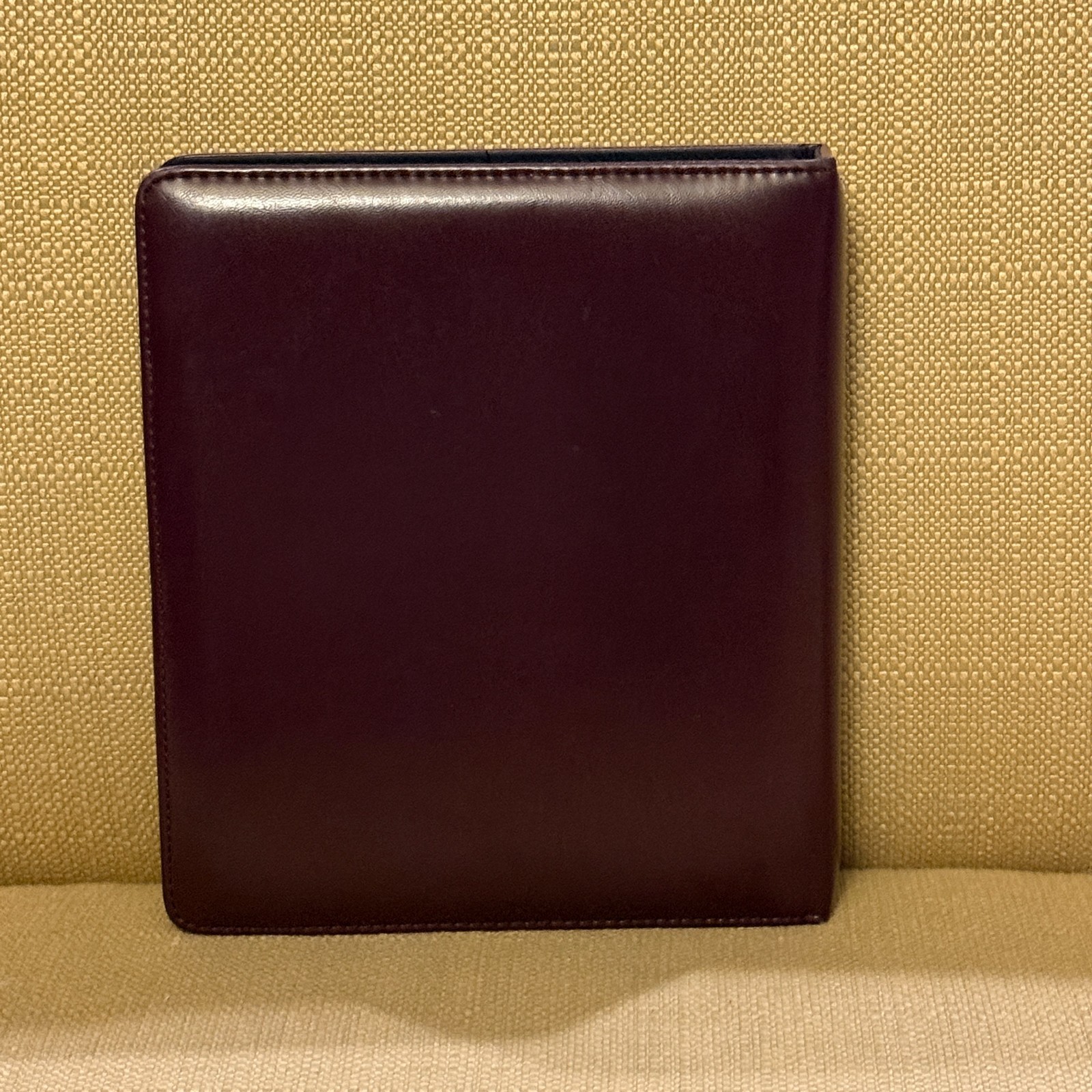 Franklin Covey Classic 7 Ring Planner Binder Organizer Burgundy Faux Leather