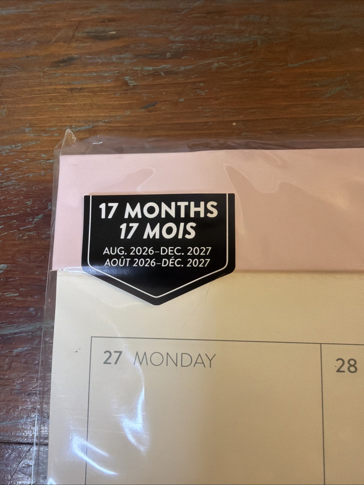Orange Circle Studio My Week 17 Month Desk Calendar Organizer. New, Sealed.