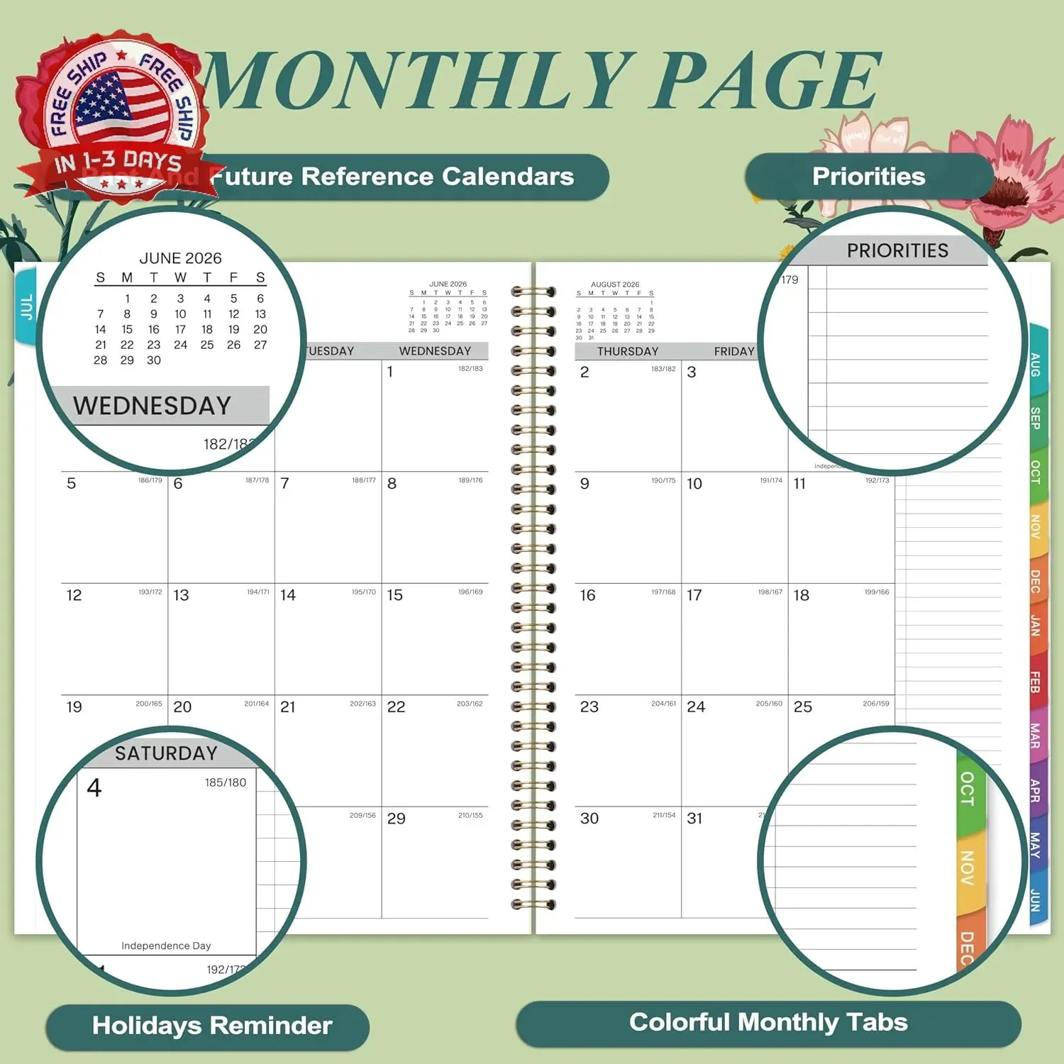 2026-2027 Appointment Book/Planner – 2026-2027 Daily Hourly Planner, Jul 2026 –