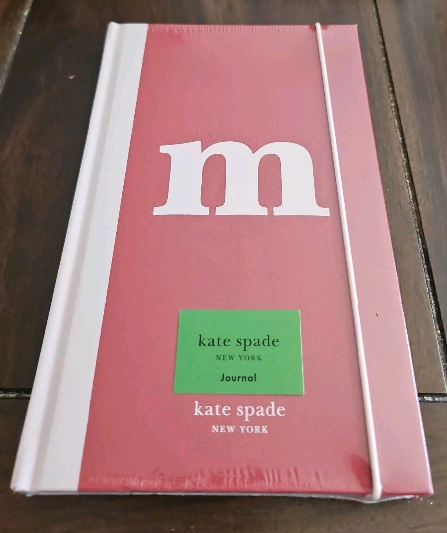 Kate Spade NY Just Mine Monogram “m” Bookcloth Cover Journal Notebook NEW