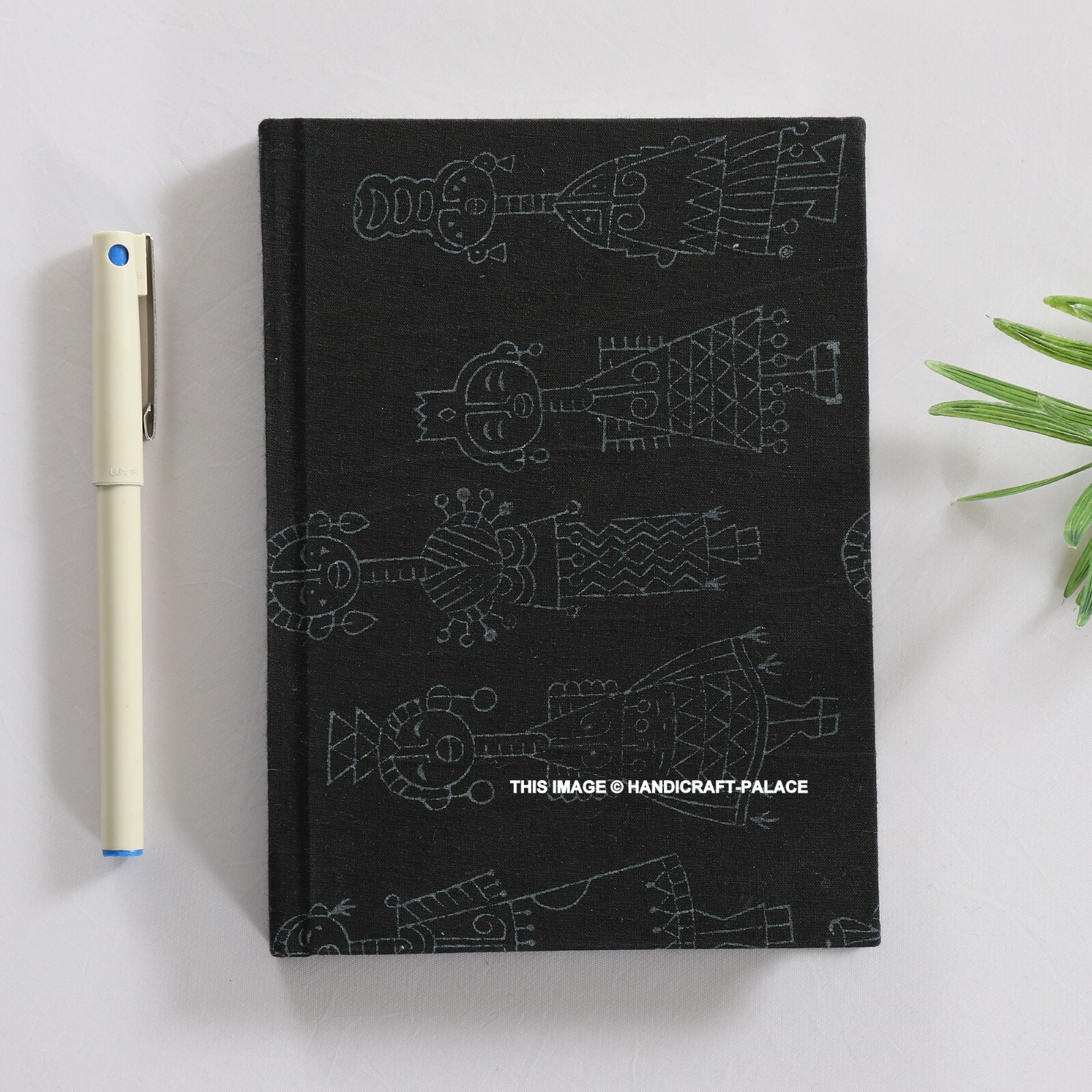 Smooth Touch Soft Cover Travel Journal Notebook Hand Block Printed Fabric Diary