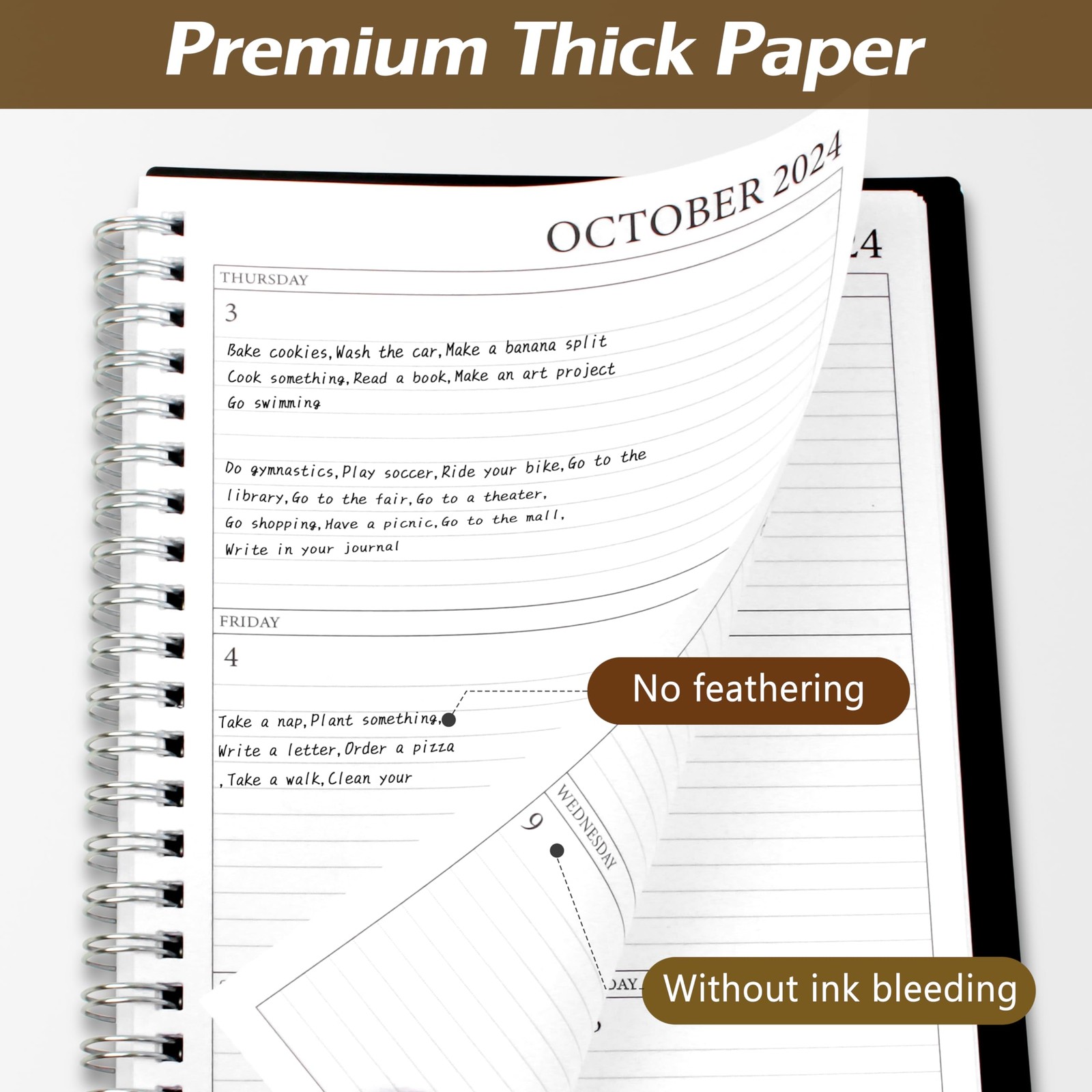Weekly Planner 2024-2025 5.7×8.3in Academic Monthly Organizer Calendar
