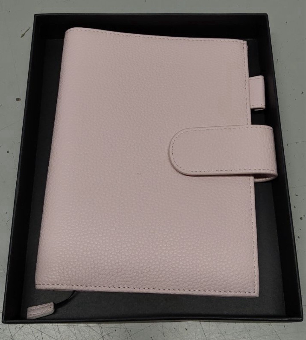 Moterm A5 Pink Leather Planner Binder Organizer Cover, Medium