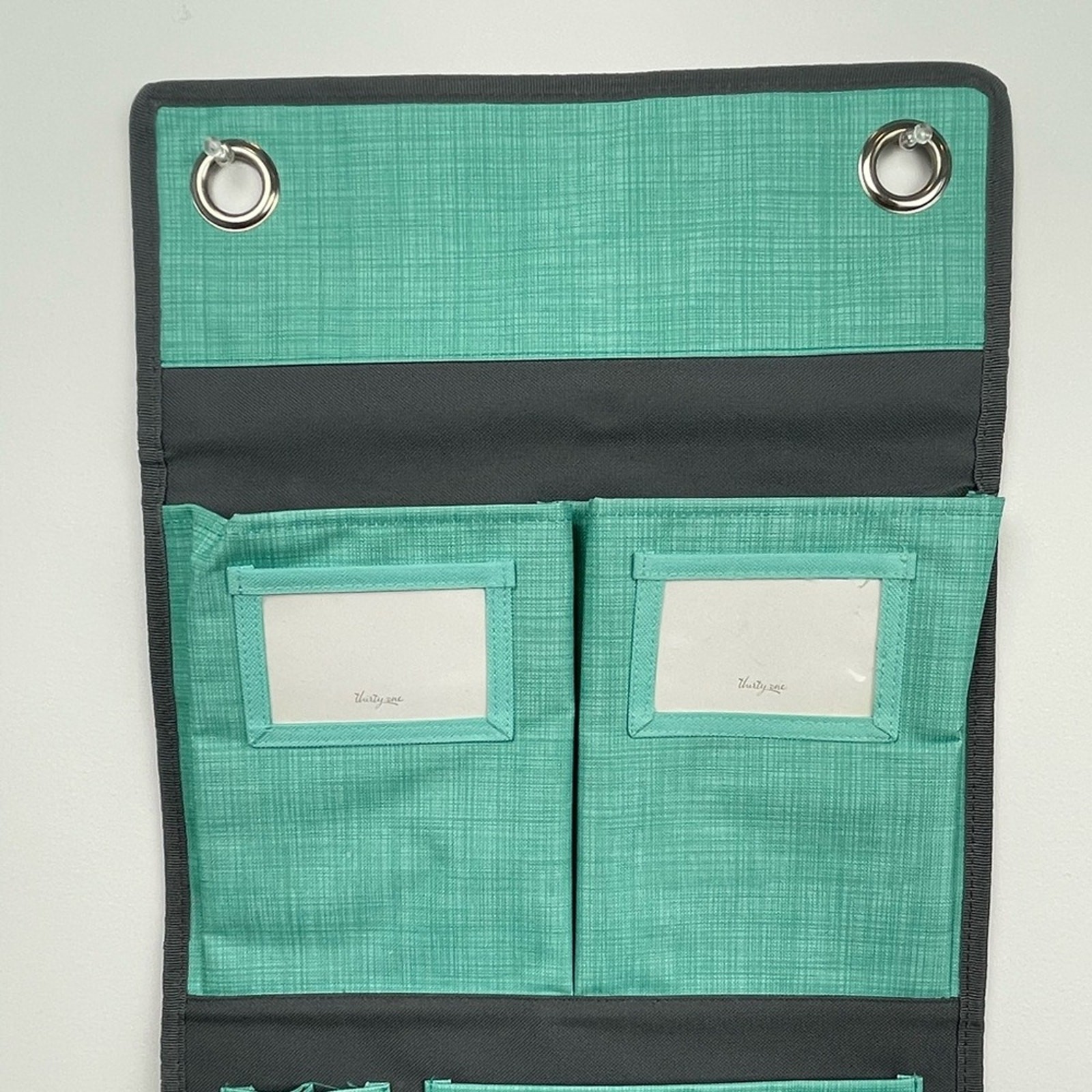 Thirty One Teal Grey Hang It Up Wall Calendar Organizer