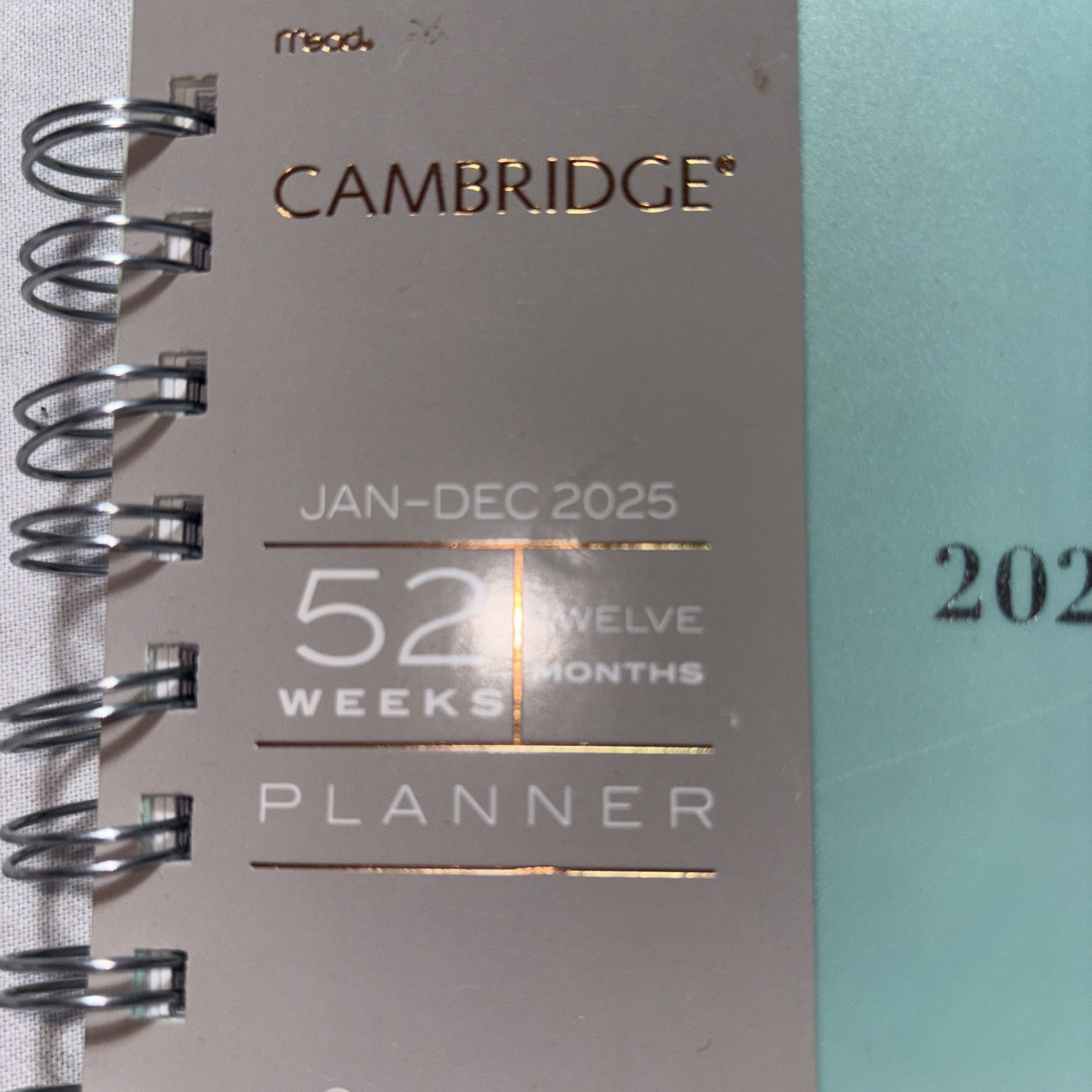 Cambridge Ombre 2025 Weekly Monthly Planner Multicolor Stylish Durable 5.5×8.5