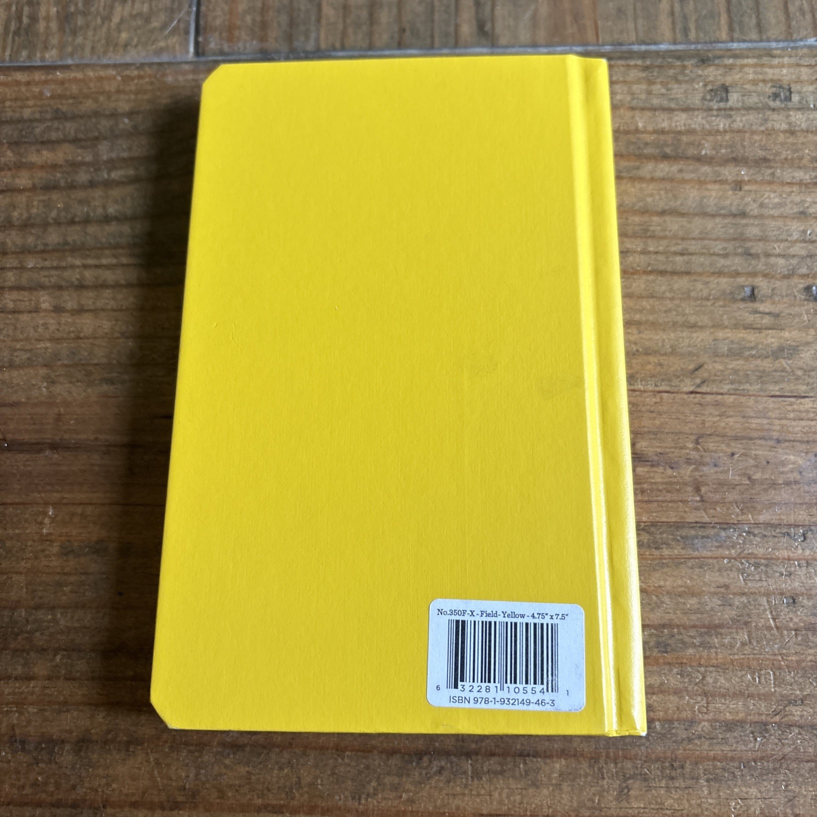 Weatherproof Hard Cover Notebook, 4.75″ x 7.5″, Yellow Cover, Field Pattern (…
