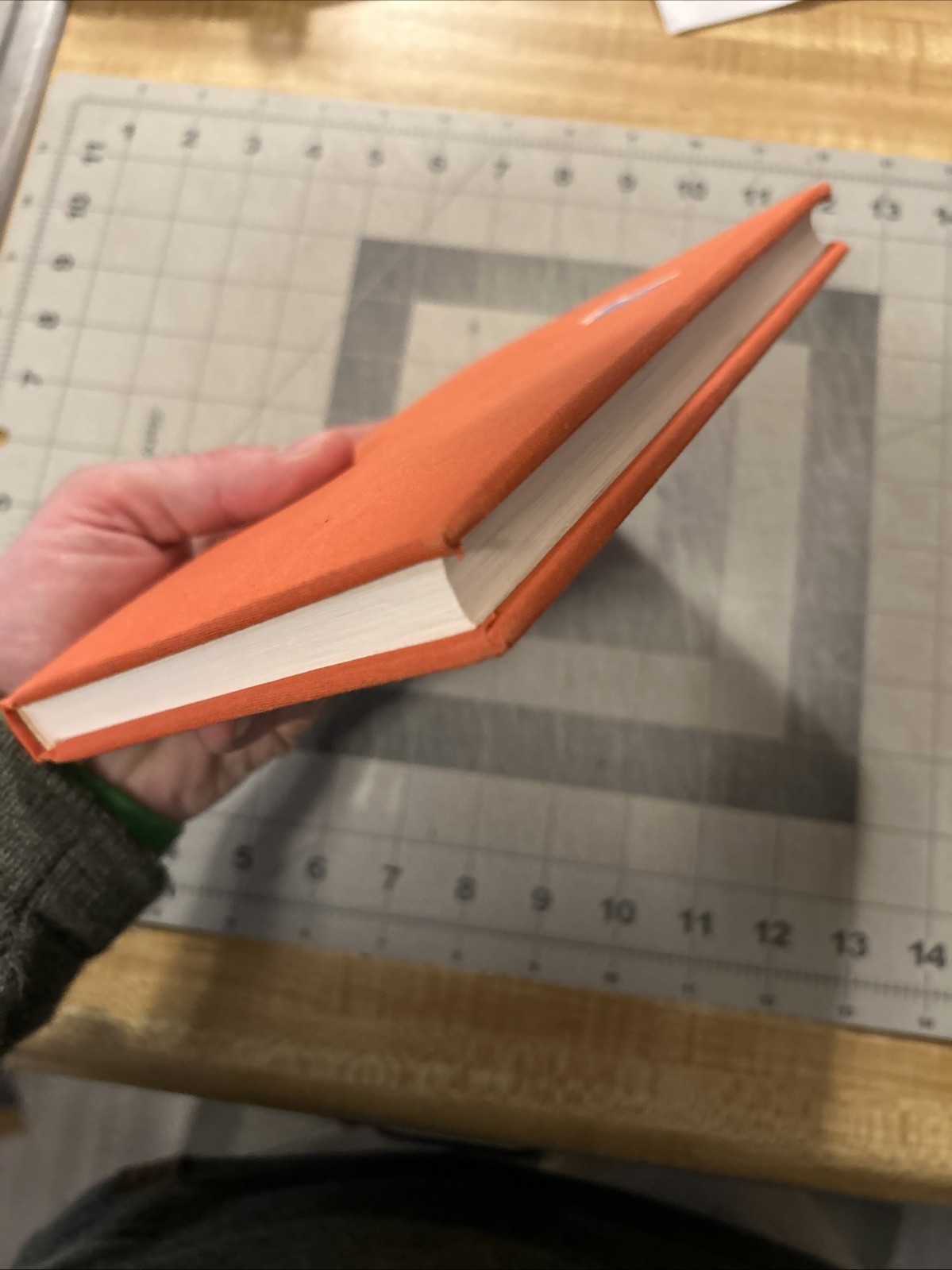 Vtg ScribeMate Lined Journal 5.5 x 8.5″ Red Fabric DUCK Preppy Office SHIPS FREE