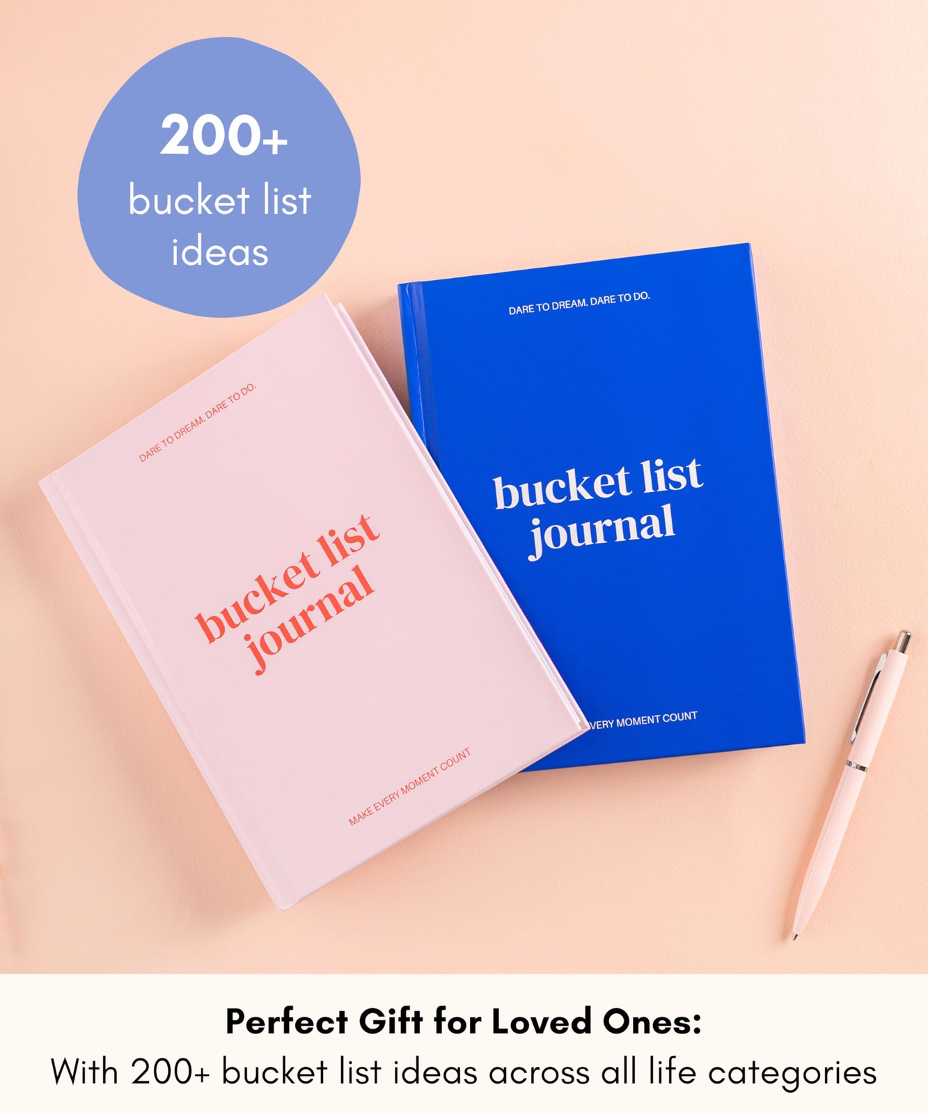 Lamare Bucket List Journal with Guided Prompts – 200+ Ideas to Dream, Blue