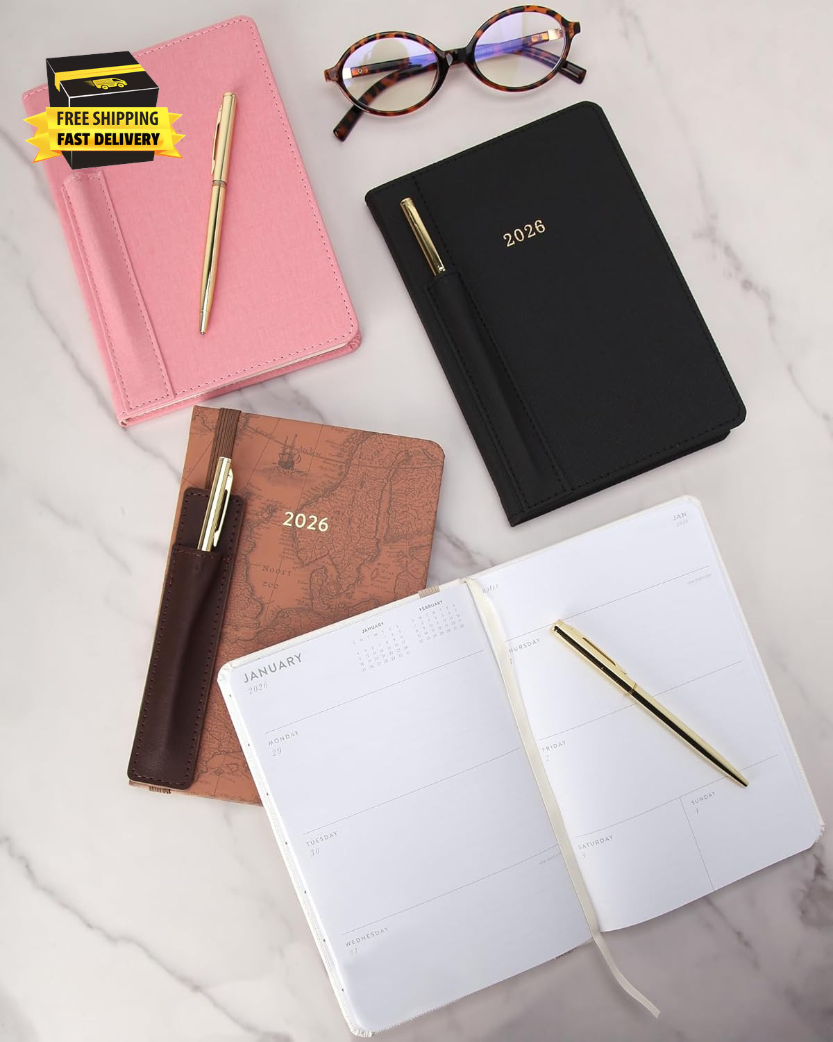 2026 Planner – Weekly and Monthly Planner – 6X8 Planning Notebook & Calendar Age