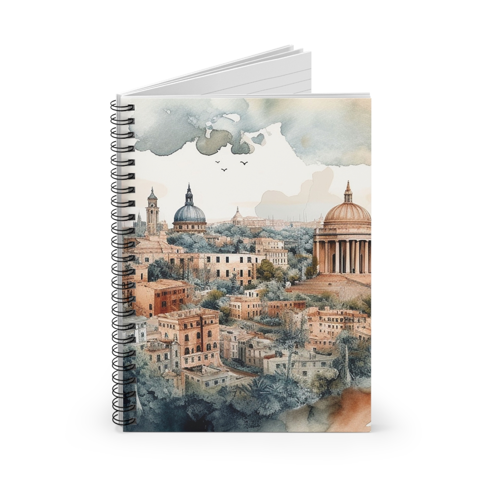 Rome Italy – Italian Gift – Travel Diary – Spiral Notebook – Ruled Line Journal