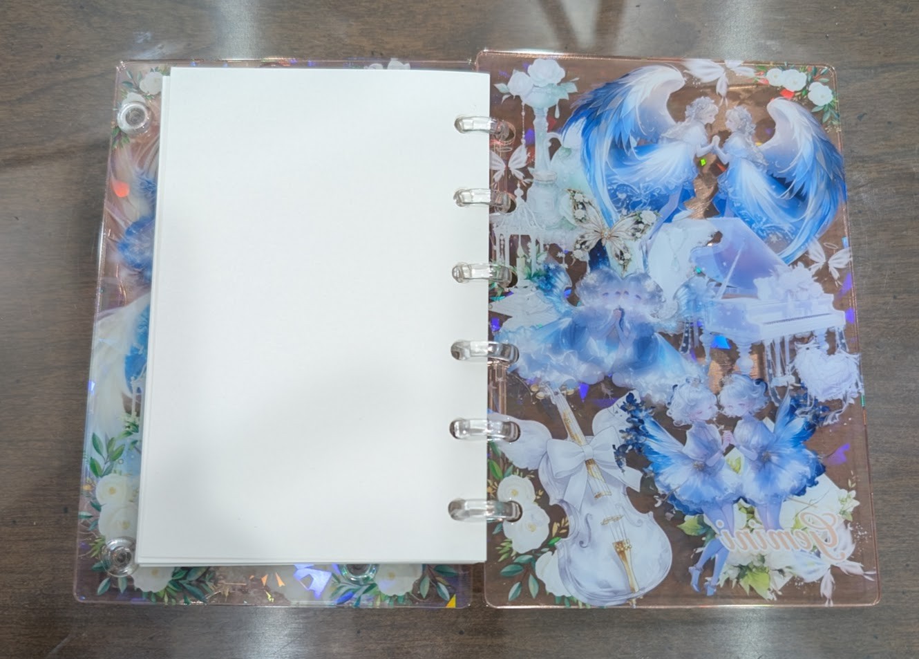 Zodiac GEMINI A7 Acrylic Shaker Notebook With Extra Paper