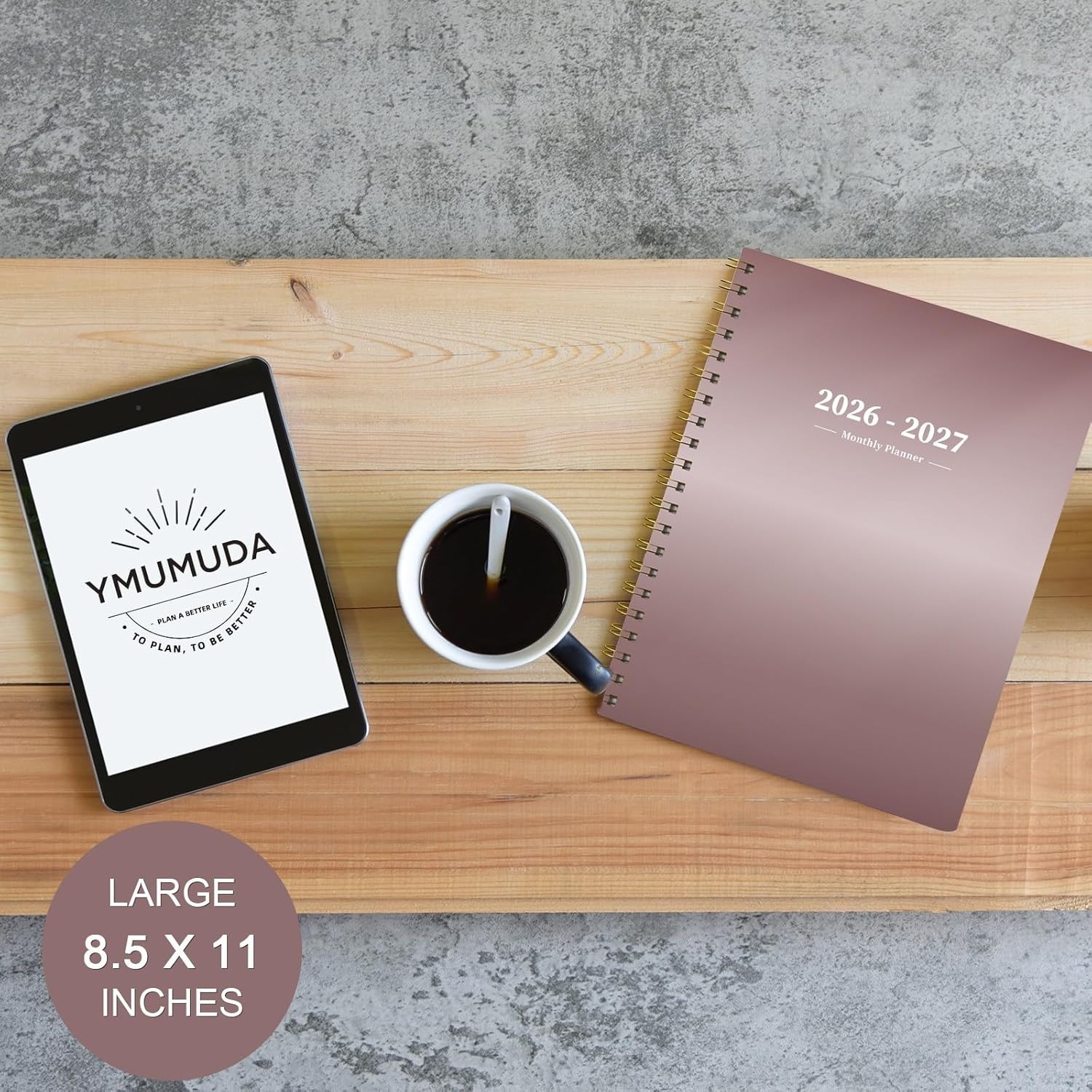 Stylish 2026 Monthly Planner with Waterproof Cover – Ideal for Every Schedule