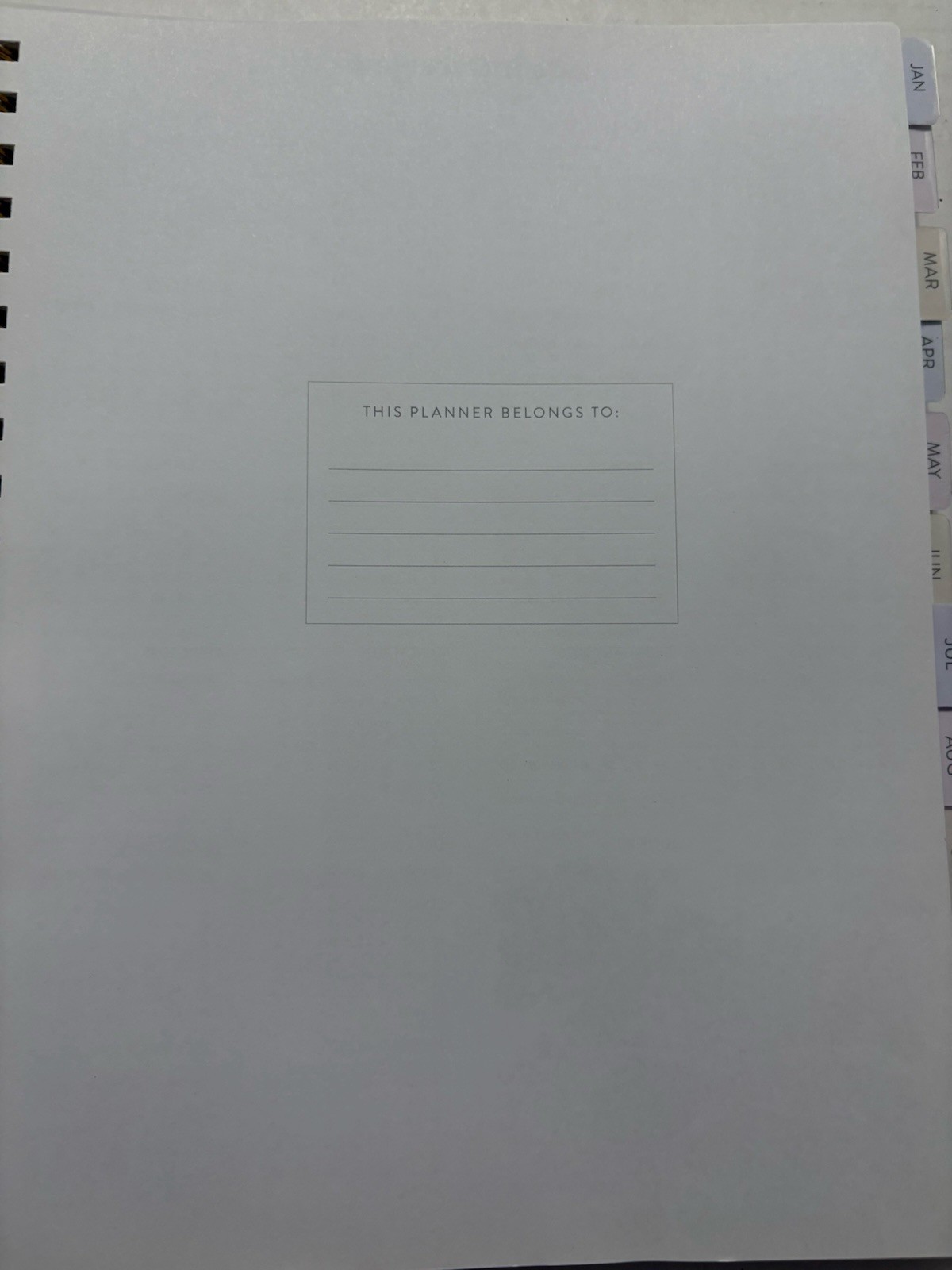 2026 Planner 8.5 X 11 Spiral Bloom Where You Are Planted Floral