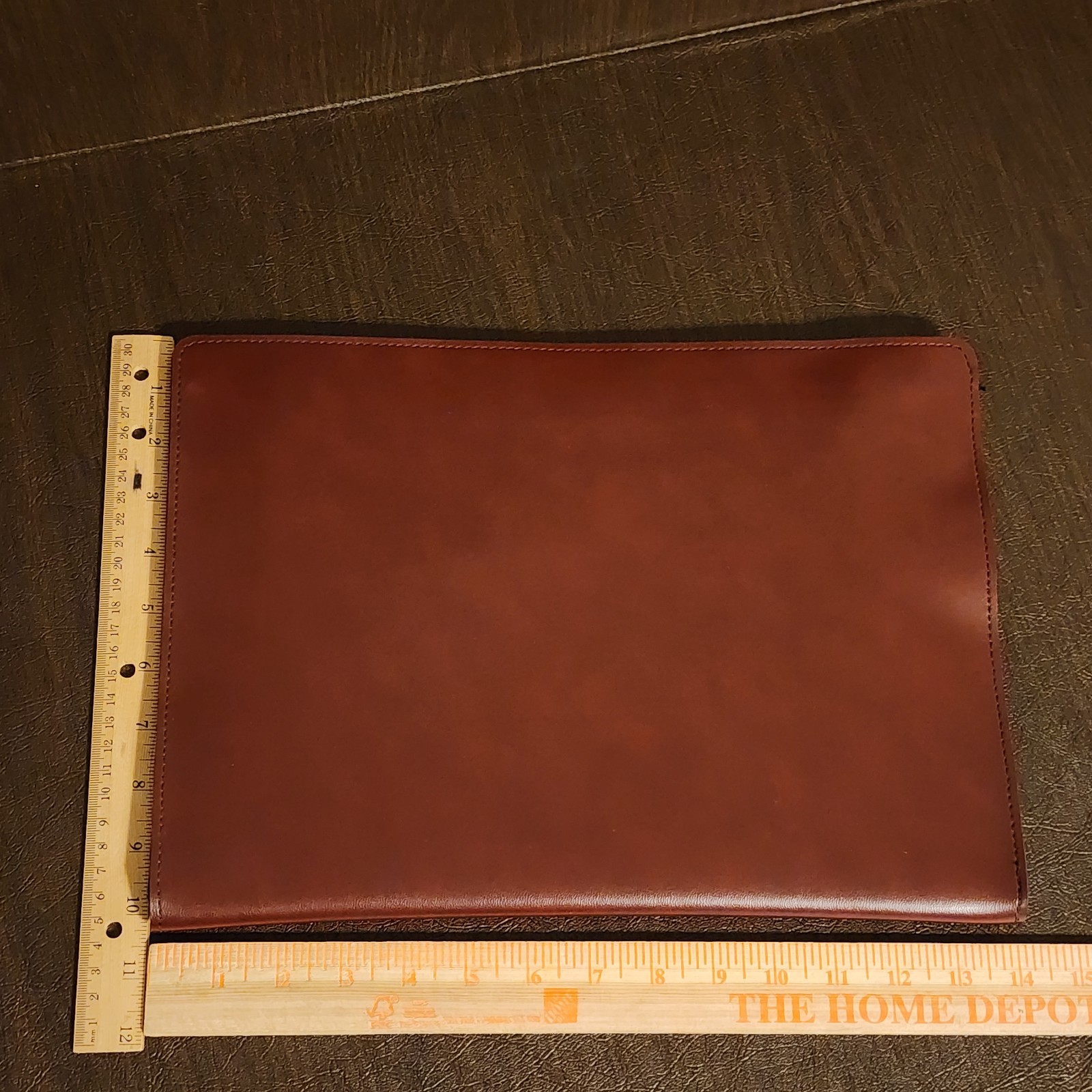 Vintage Hazel USA 14″ X 10″ Leather Document Portfolio Notepad Padfolio Folder