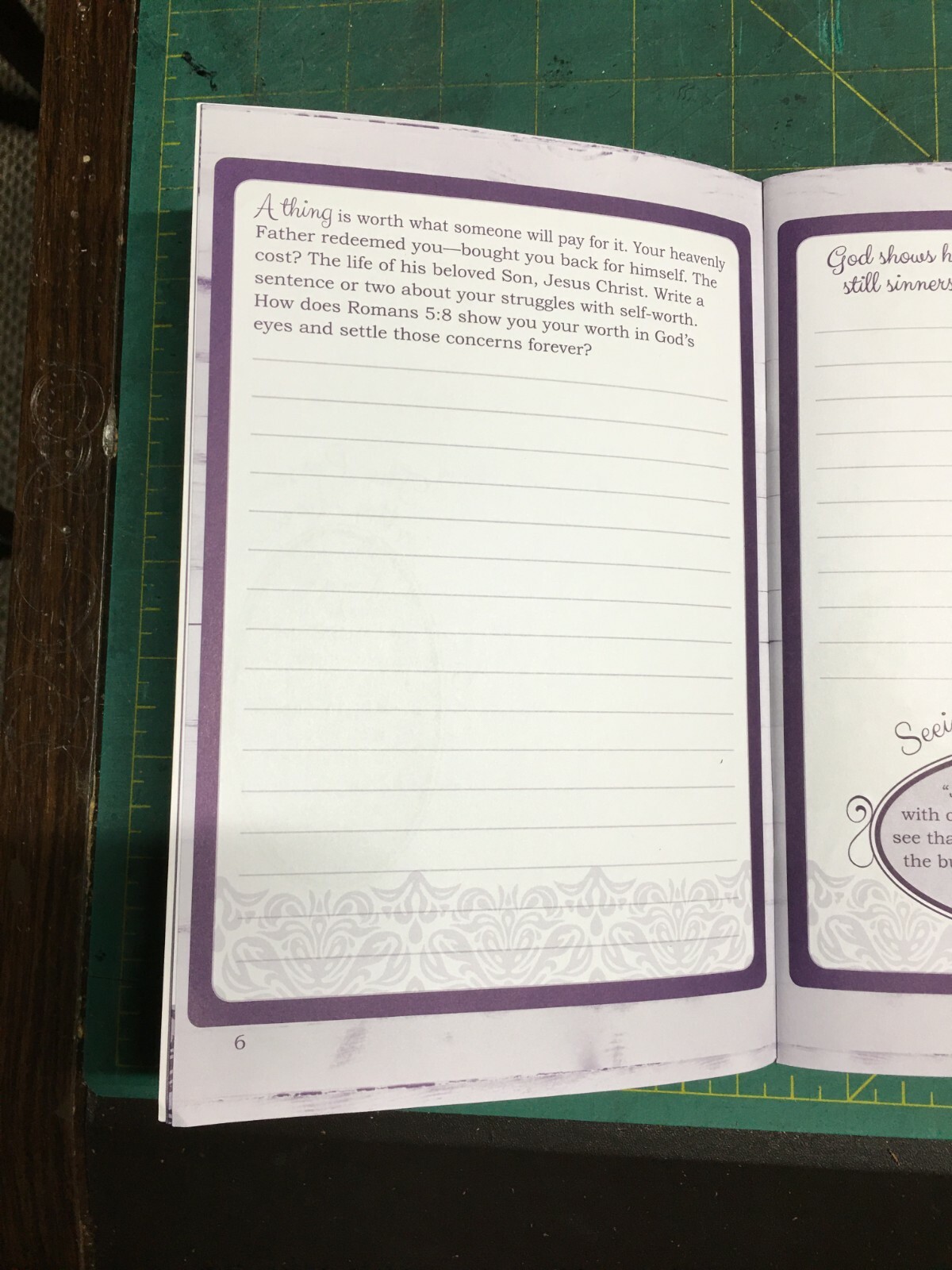 Genuine handmade Leather Prayer Journal w/ pen – the Woman God Sees, KJV or ESV