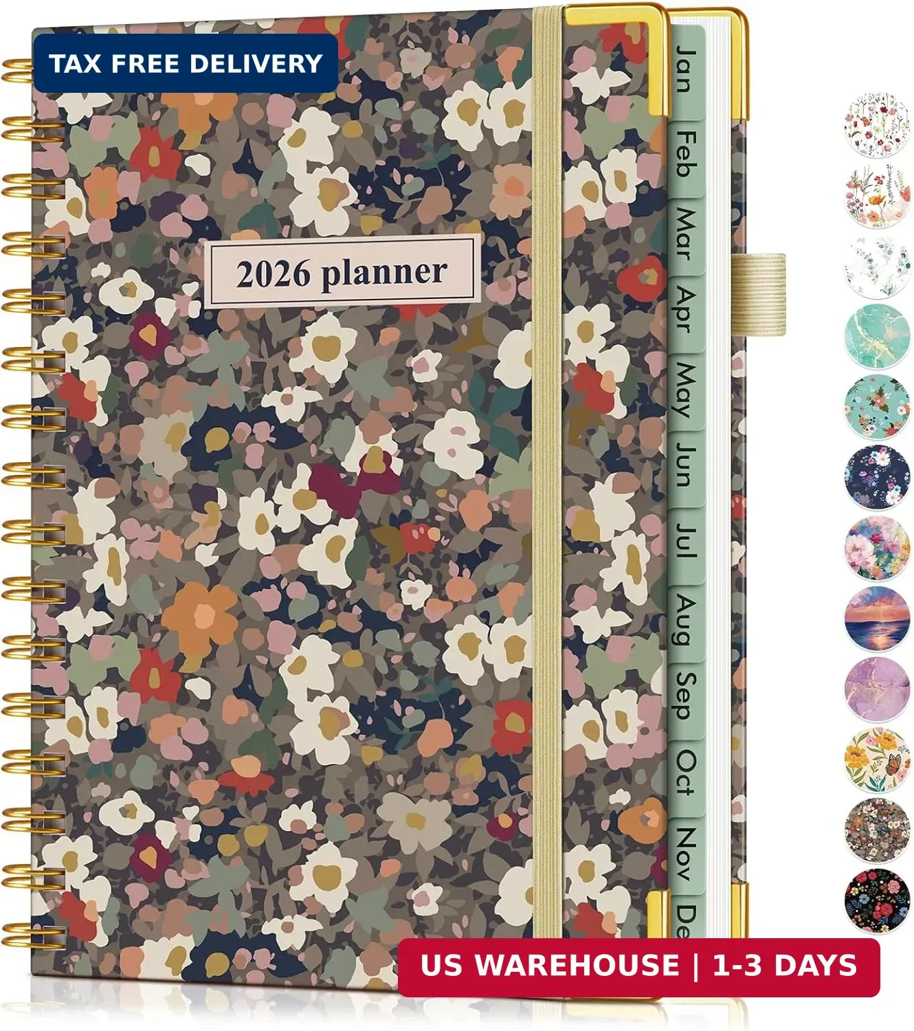 2026 Planner, Hardcover Weekly and Monthly Planner for Women, January 2026 – Dec