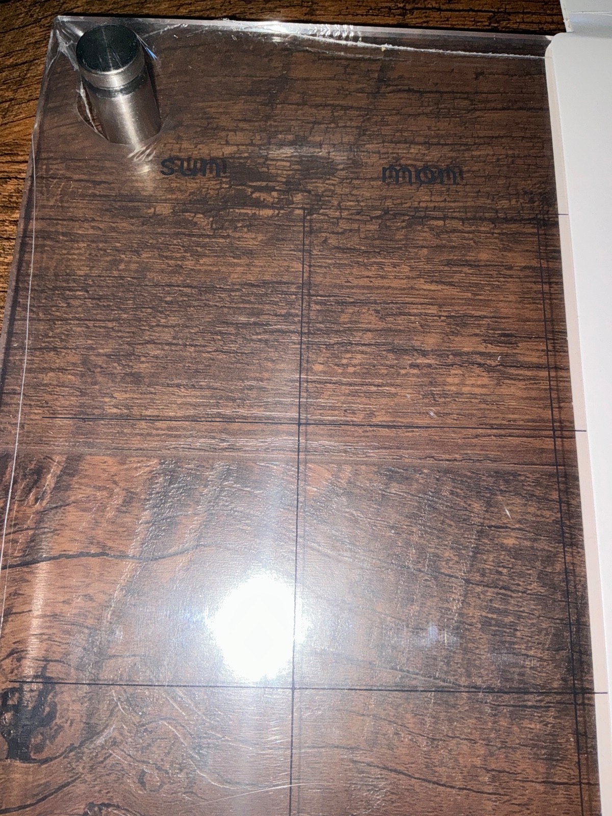 U Brands 16″ x 16″ Acrylic Monthly Calendar Dry Erase Magnetic Bar Board Planner