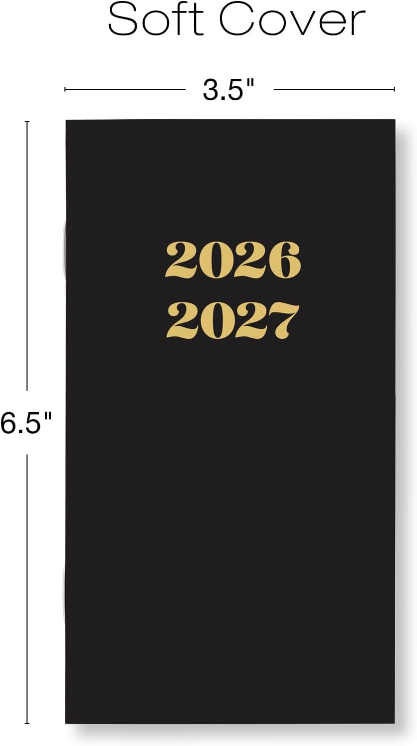 2-Year Monthly Pocket Planner/Pocket Calendar, 3.5″X6.5″, 2026-2027: Weekly Plan